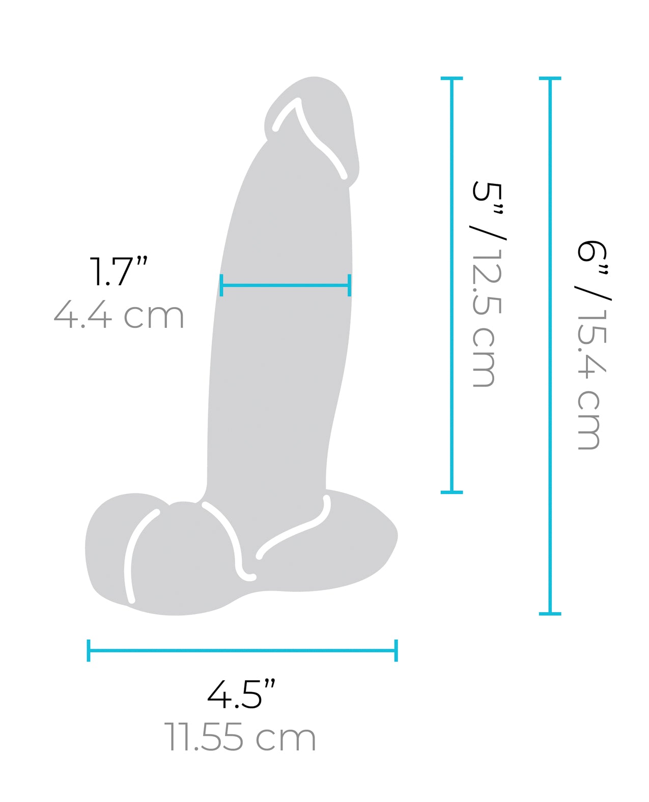 b-Vibe Slipskin 6" Girthy - Cream