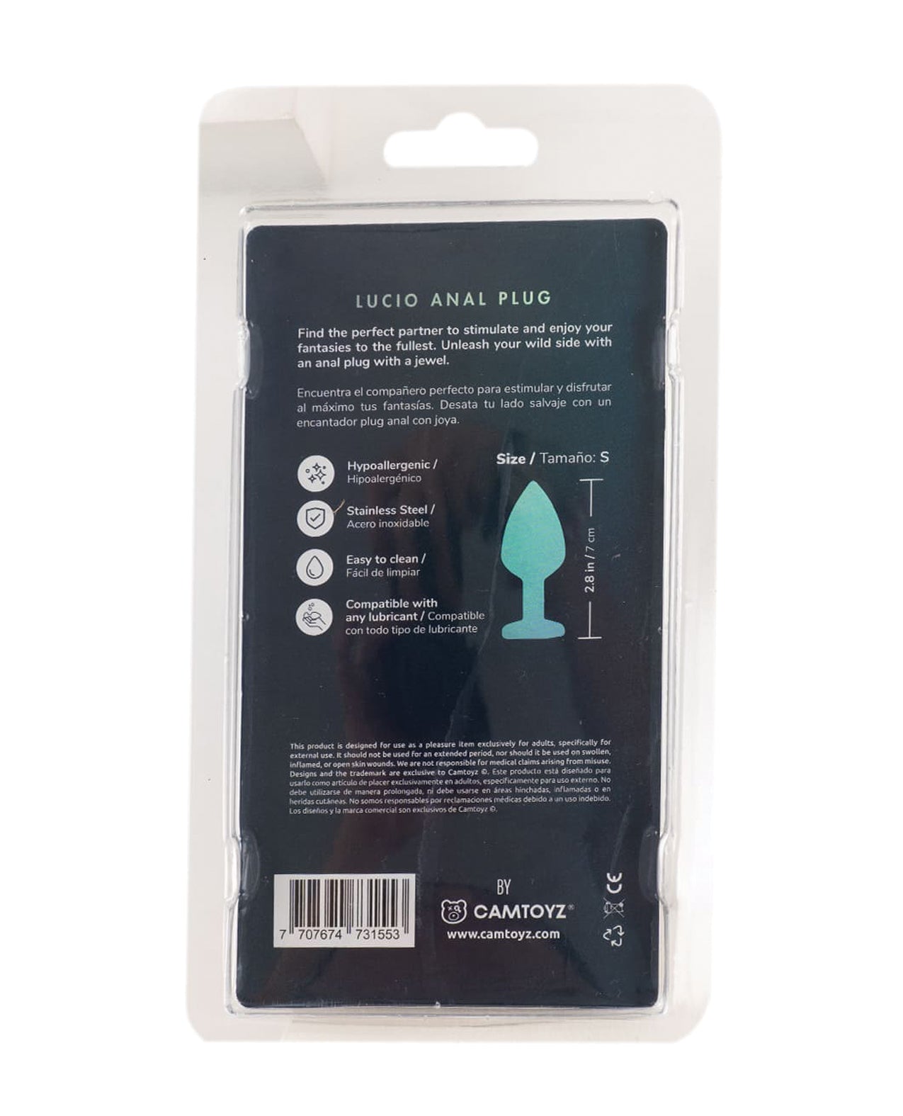Camtoyz Lucio Anal Plug - Blue