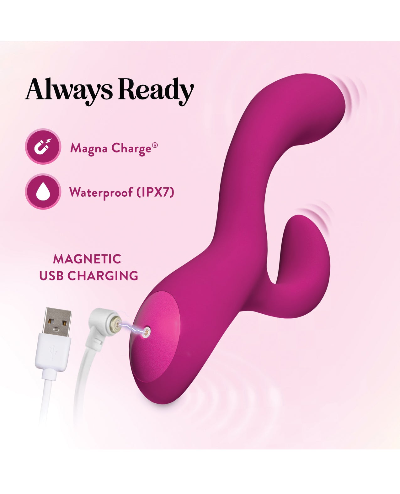 Blush Quinn Rabbit Vibrator - Burgundy