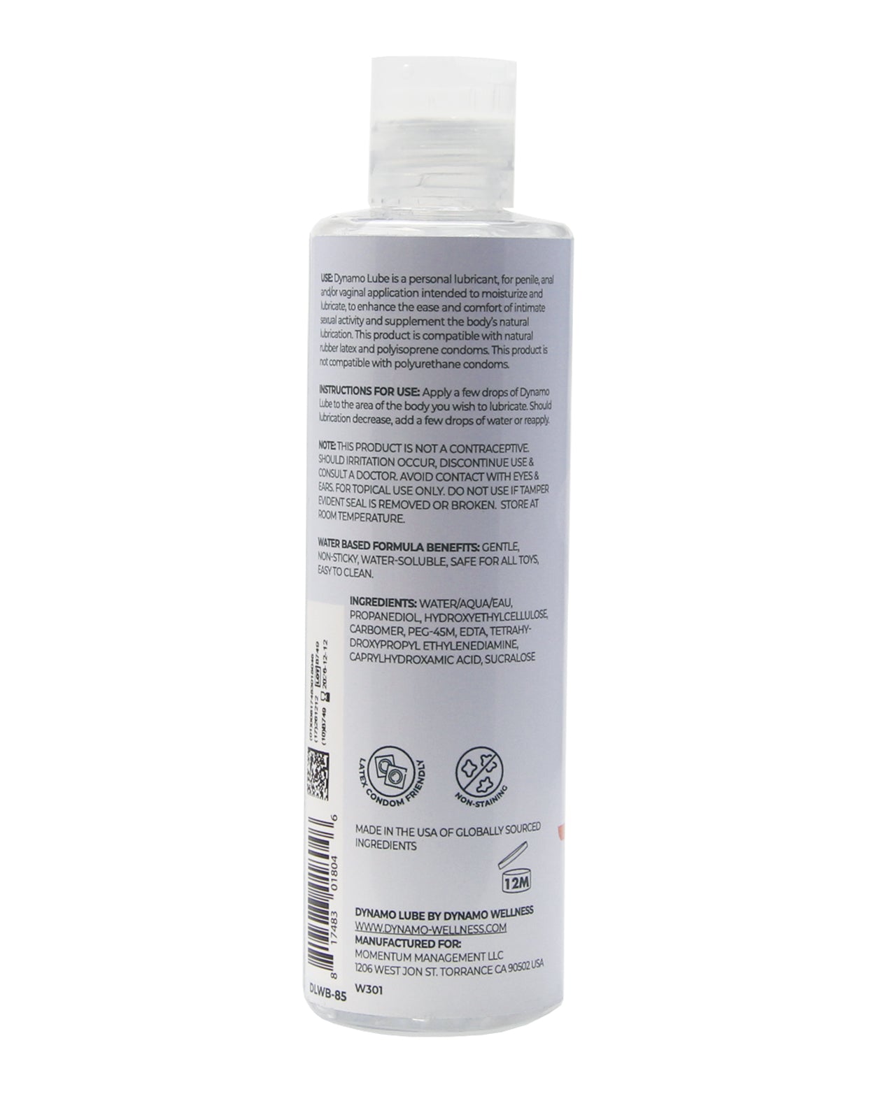 Dynamo Lube Water-based Formula - 8.5 oz