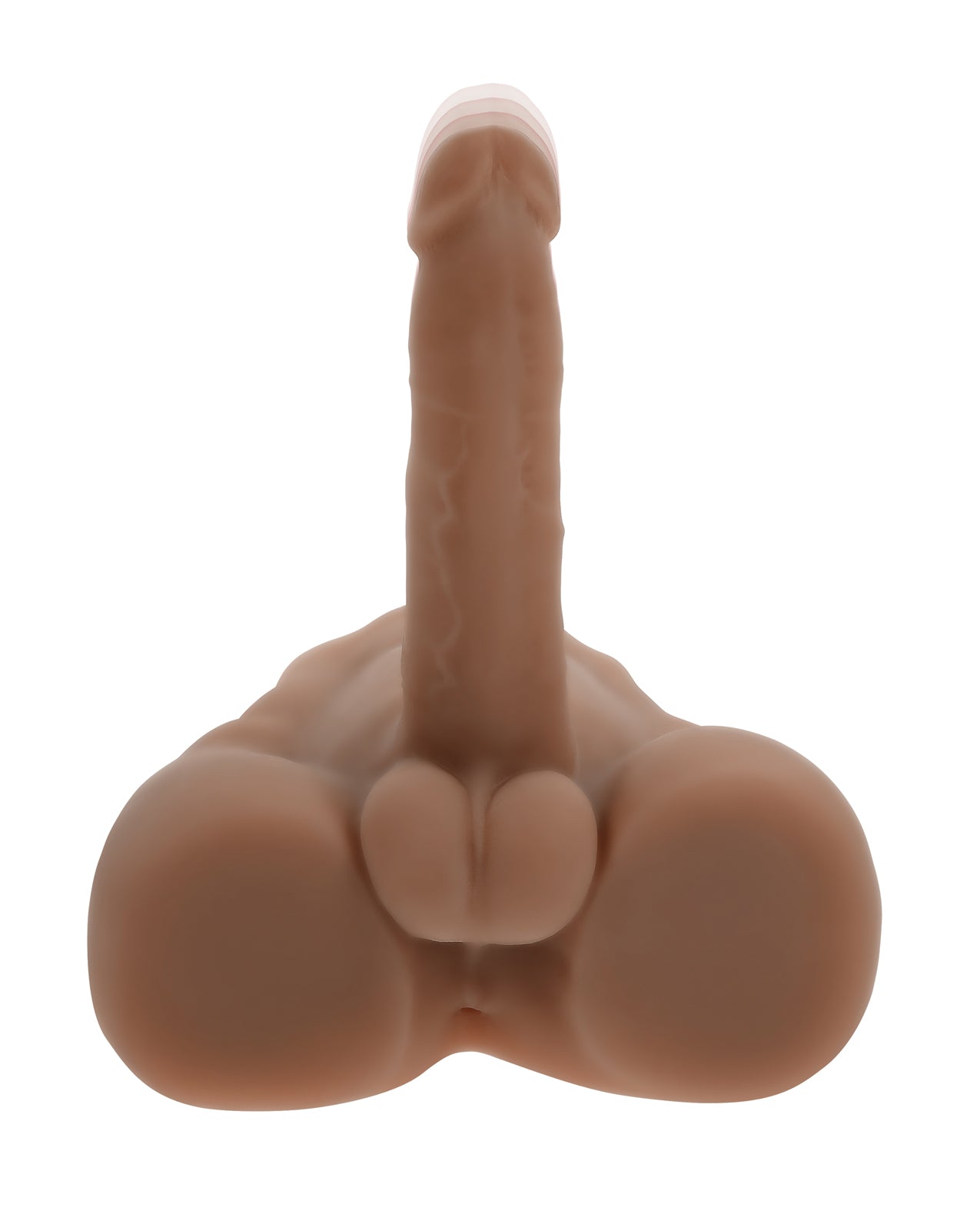 NO ETA Evolved Easy Rider Thrusting & Vibrating Life-Like Dildo - Dark