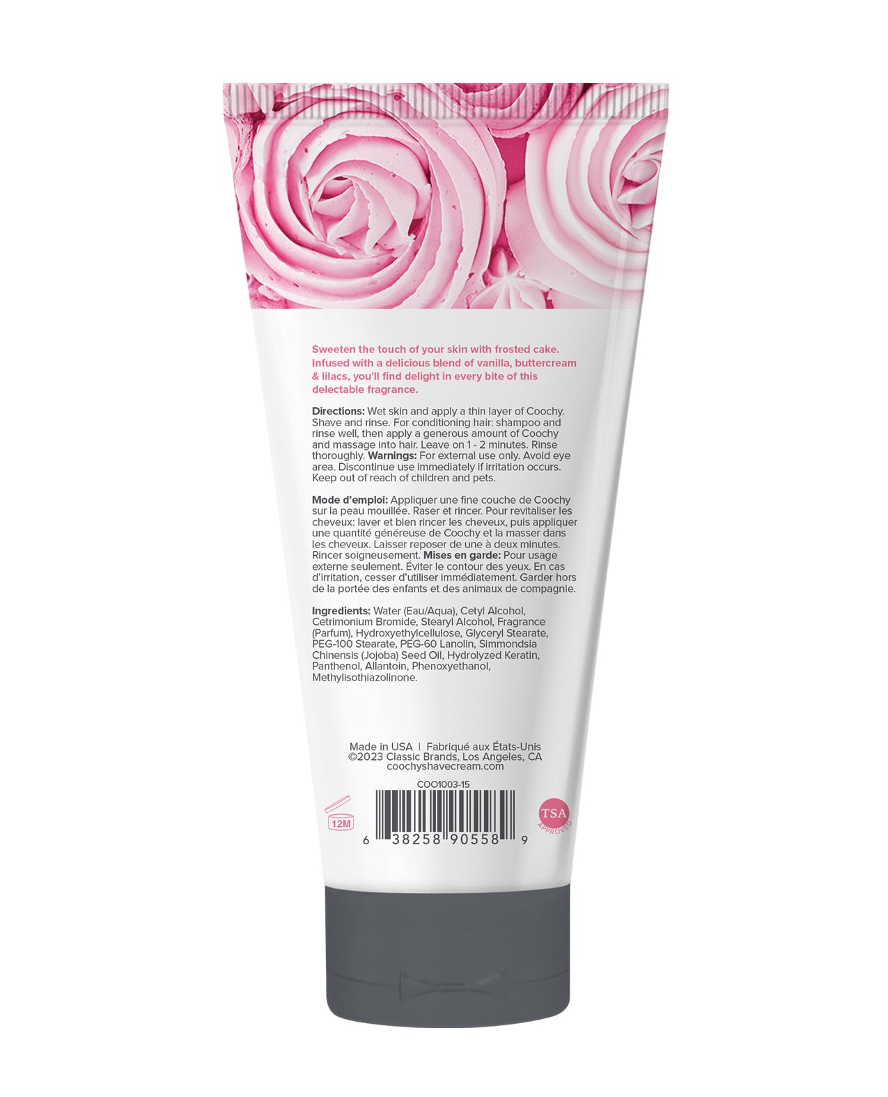 COOCHY Shave Cream - 0.5 oz Frosted Cake