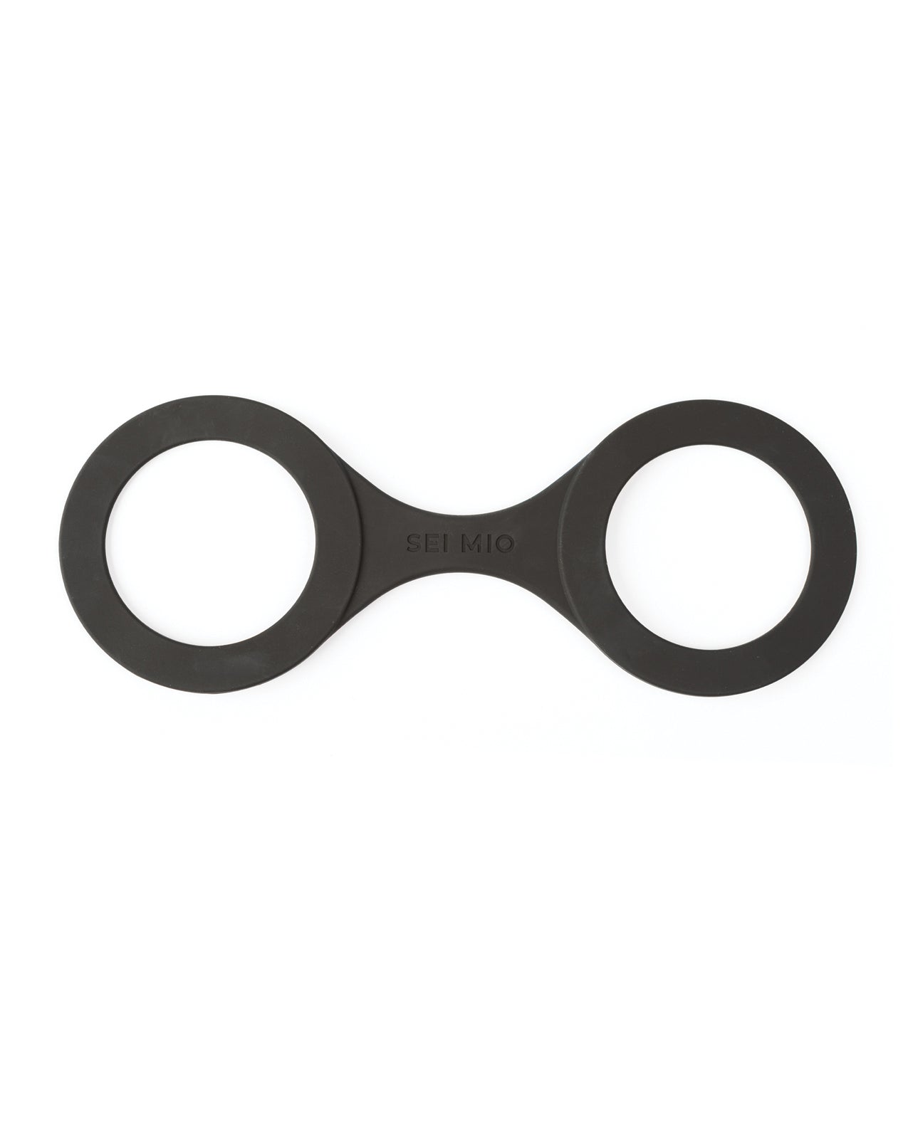 Sei Mio Handi Cuffs Super Strong Silicone Restraints - Large, Black
