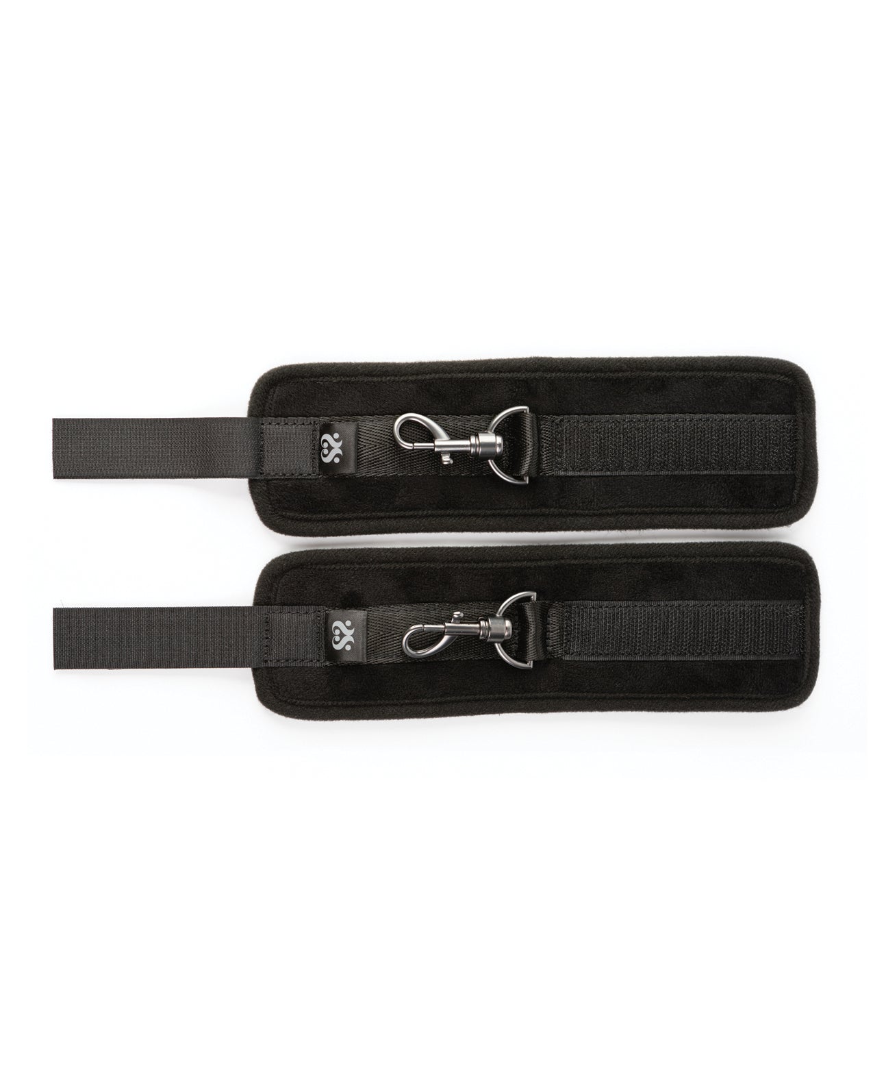 Sei Mio Sensually Secured Velvet Handcuffs - Black