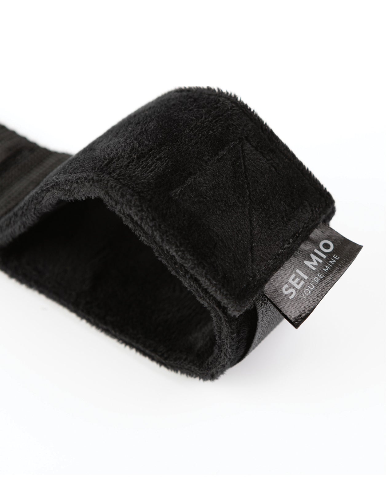Sei Mio Spread the Love Ankle Spreader Bar w/Wrist Cuffs - Black
