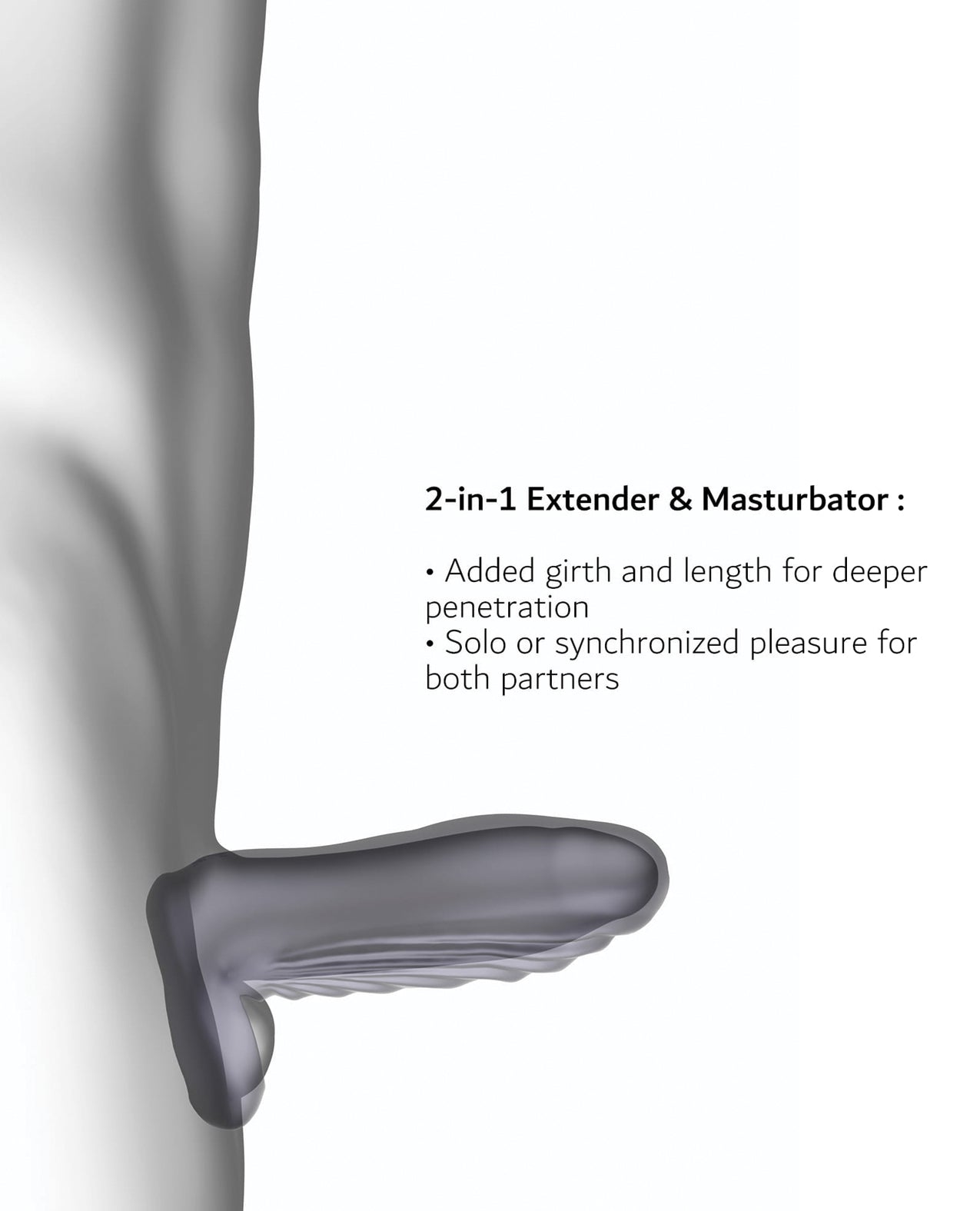Man Wand RYZER Max Penis Sleeve - Black Plum