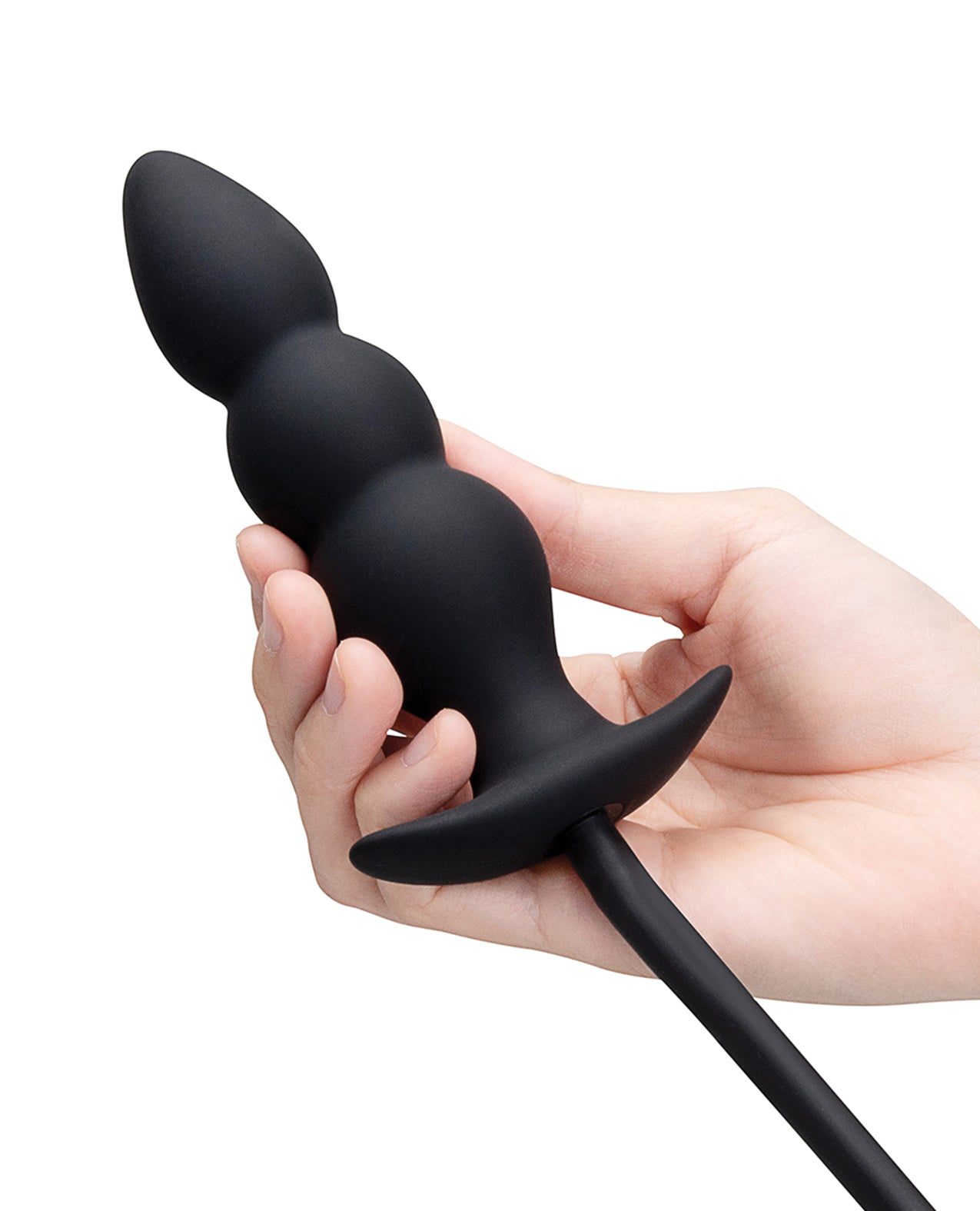 b-Vibe Beaded Inflatable Anal Plug w/Hand Pump