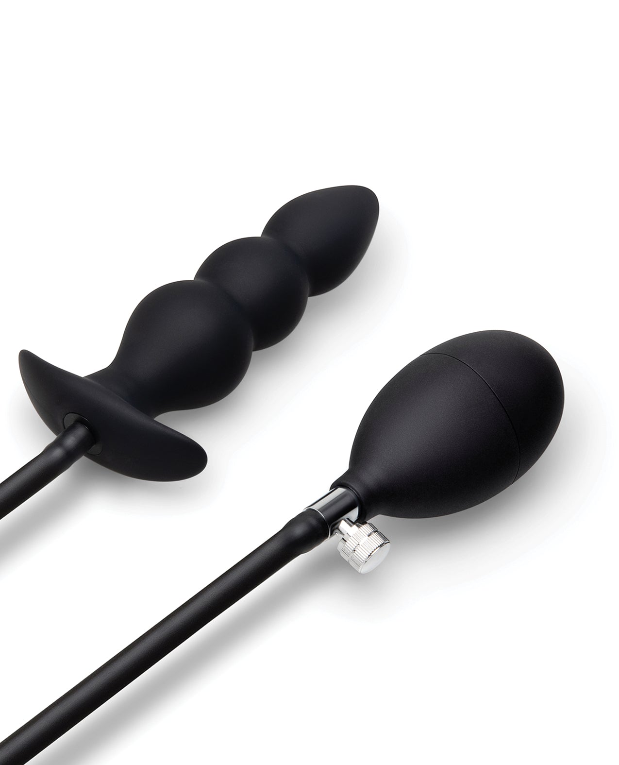 b-Vibe Beaded Inflatable Anal Plug w/Hand Pump