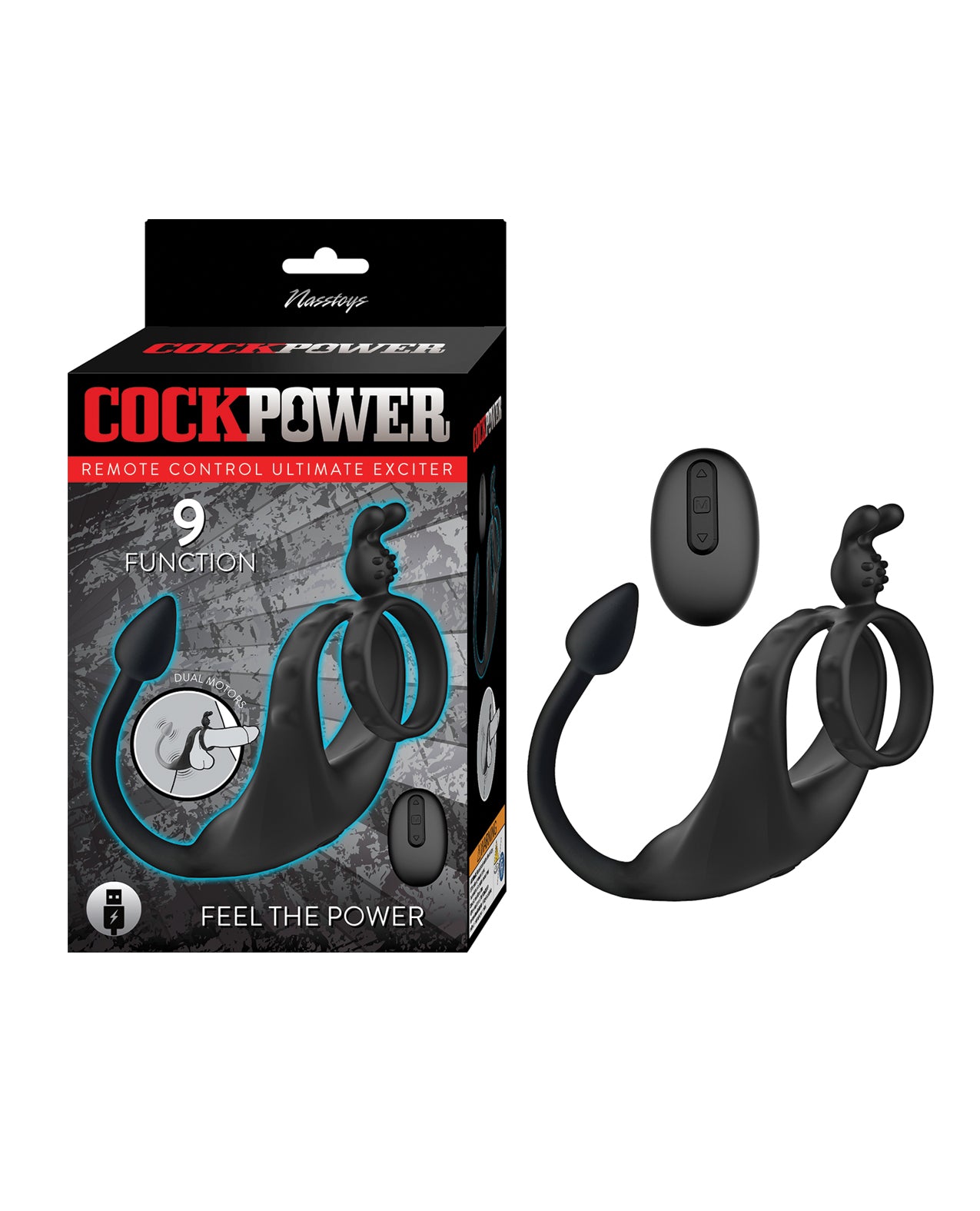 Nasstoys Cockpower Remote Control Ultimate Exciter - Black
