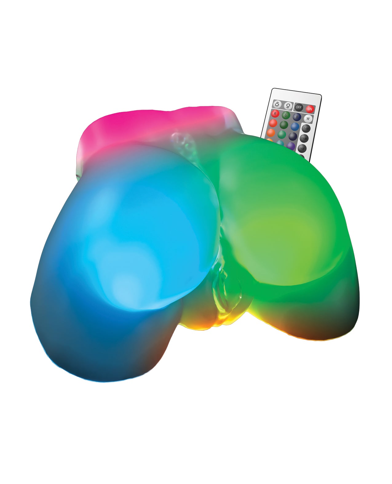 PDX Elite Go-Go Booty LED Mega Masturbator - Frosted