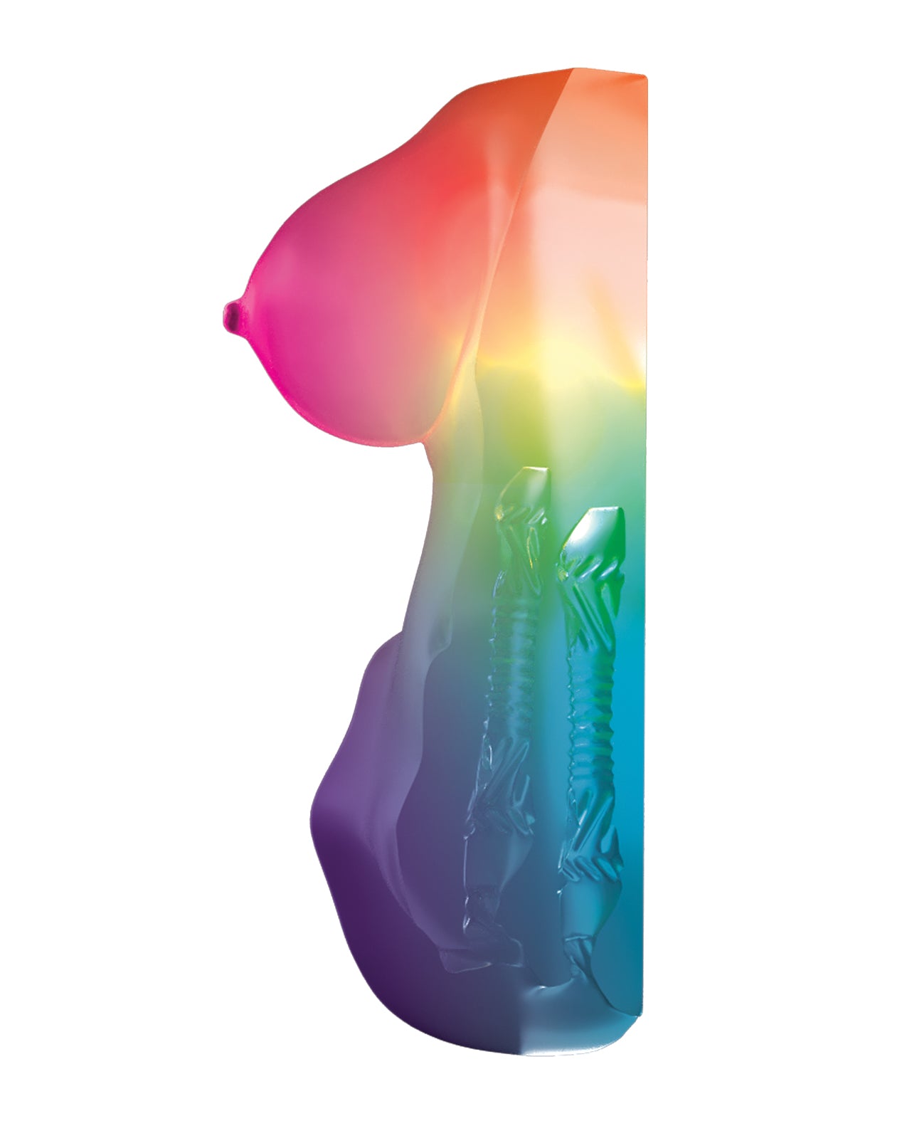 PDX Elite Go-Go Bator LED Mega Masturbator - Frosted