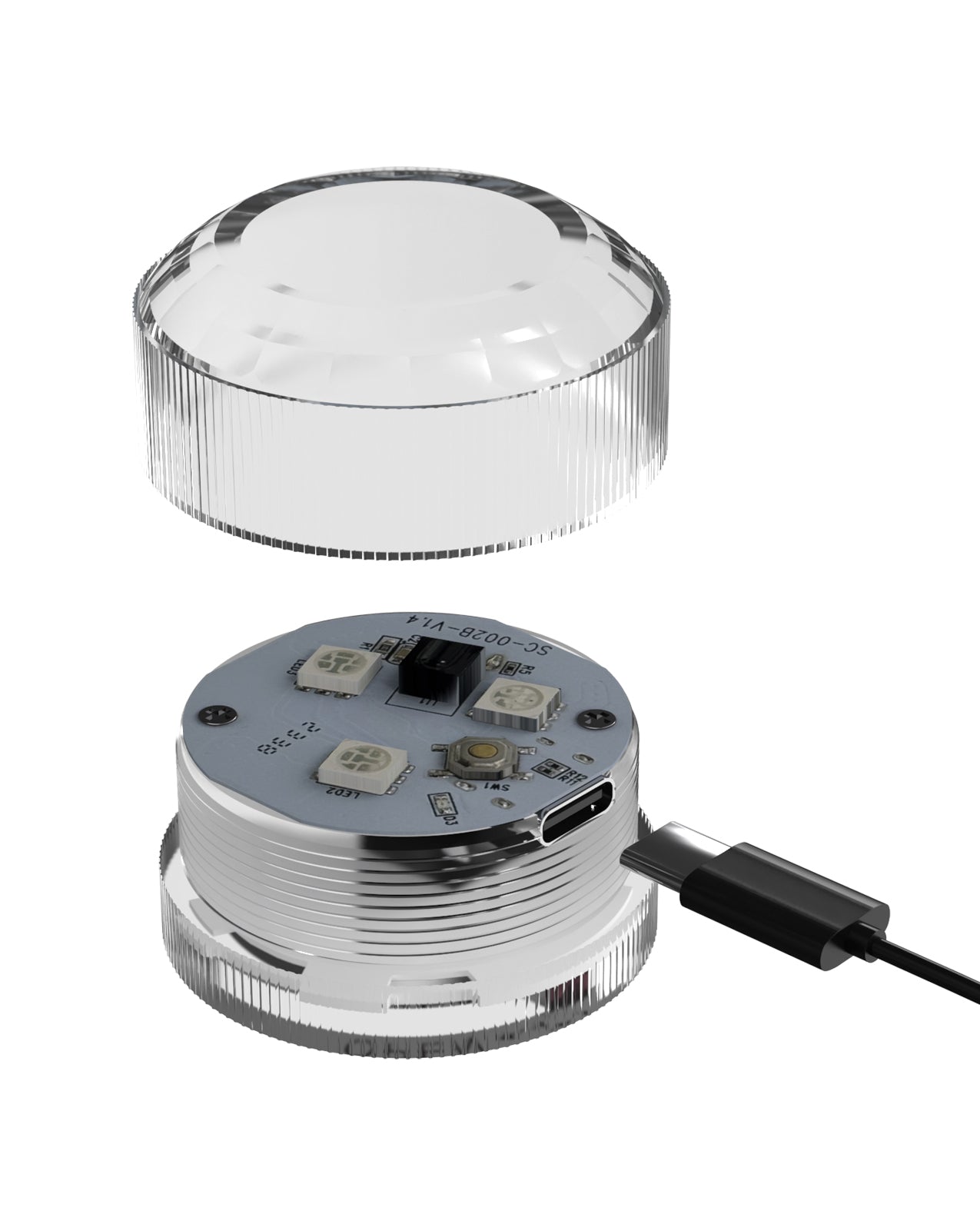 PDX Elite Go-Go Bator LED Mega Masturbator - Frosted