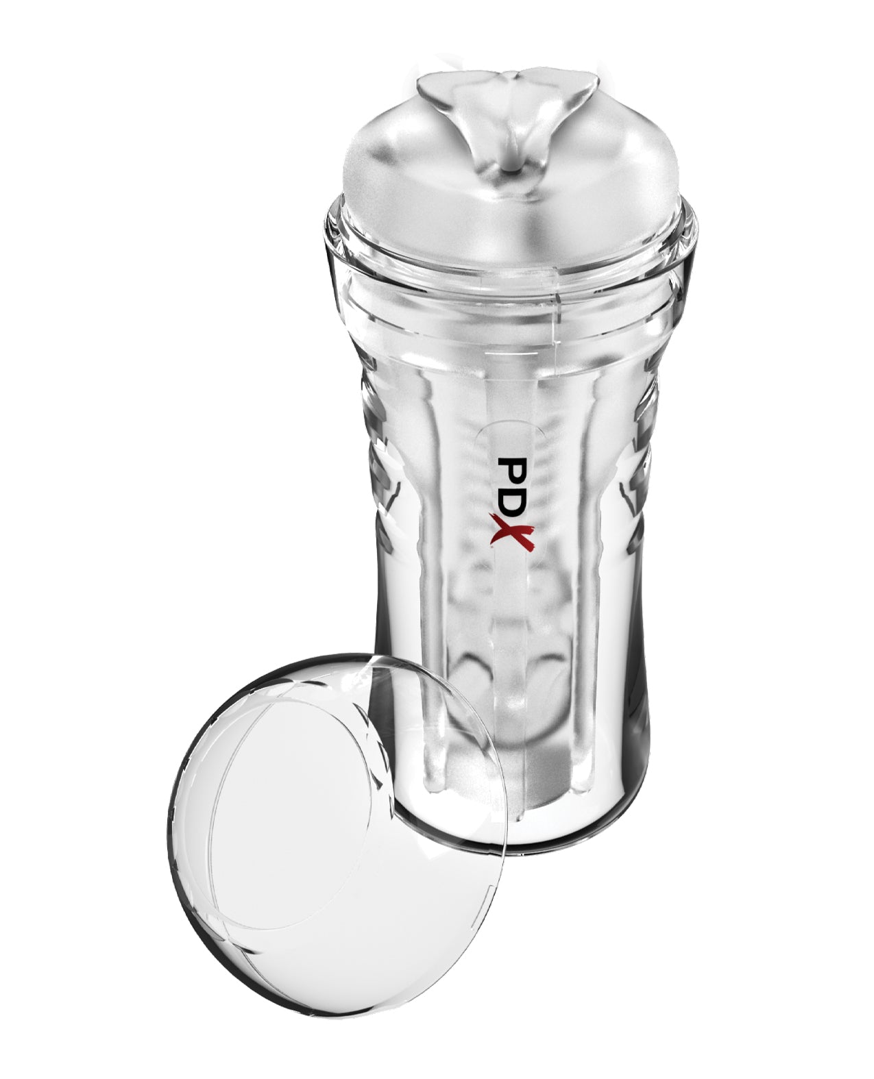 PDX Extreme Wet Pussies Super Luscious Lips Self-Lubricating Stroker - Frosted