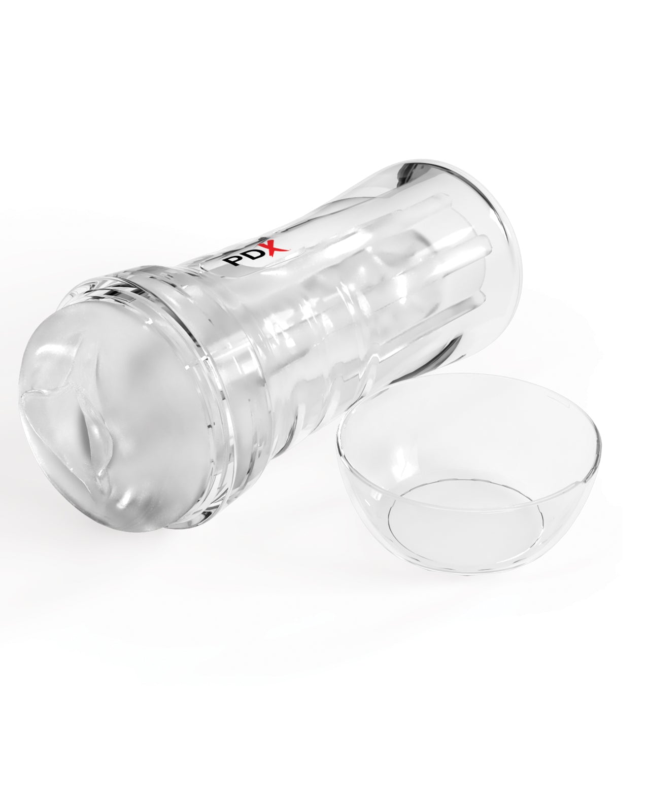 PDX Extreme Wet Pussies Super Luscious Lips Self-Lubricating Stroker - Frosted