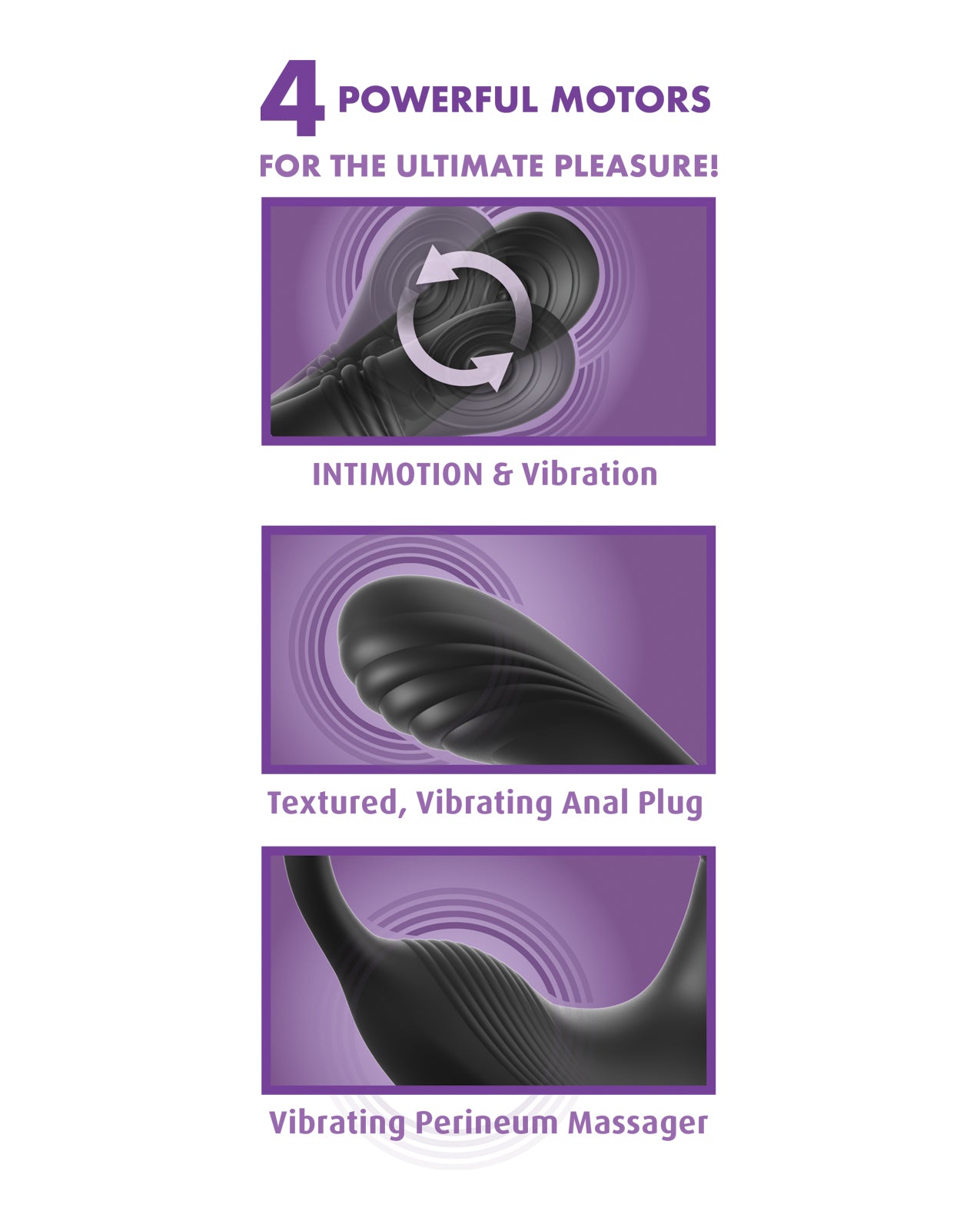 Anal Fantasy Elite Ass-Gasm IntiMotion - Black