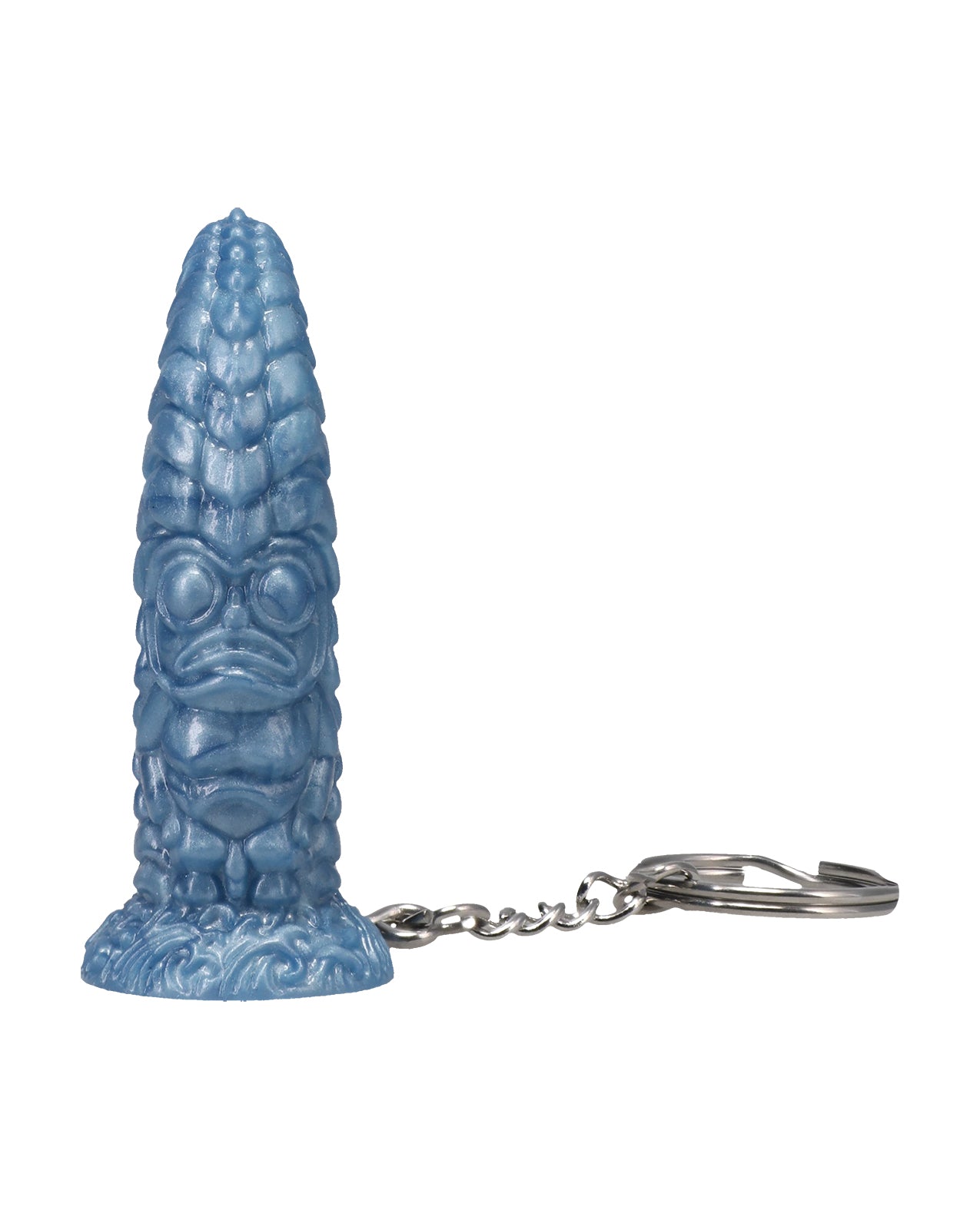 Polynesian Pleasures TI-Key Chains - Wai Lealea - Water Idol - Ocean Blue
