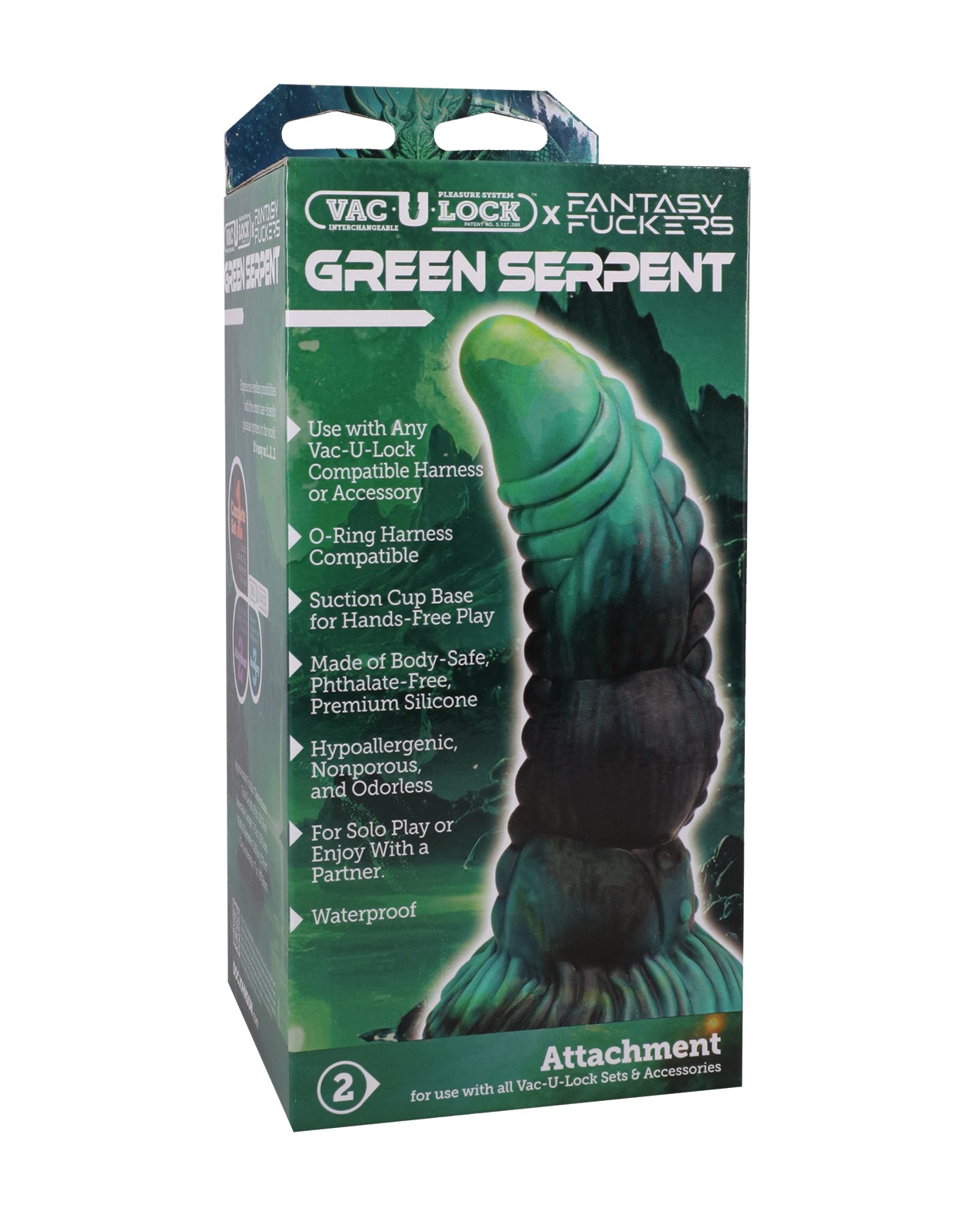 Vac-U-Lock x Fantasy Fuckers - Green Serpent - Green