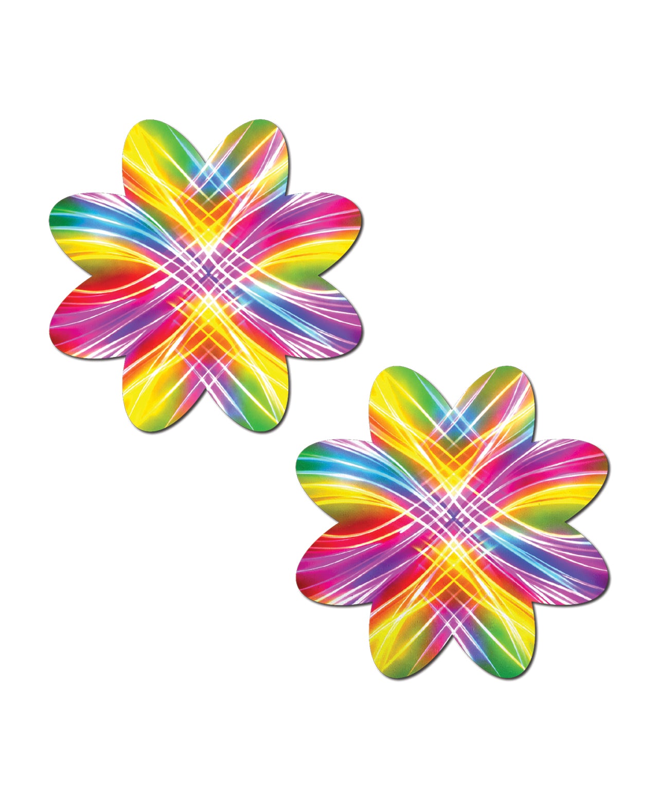 Pastease Electric Fractal Laser Petal - Rainbow O/S