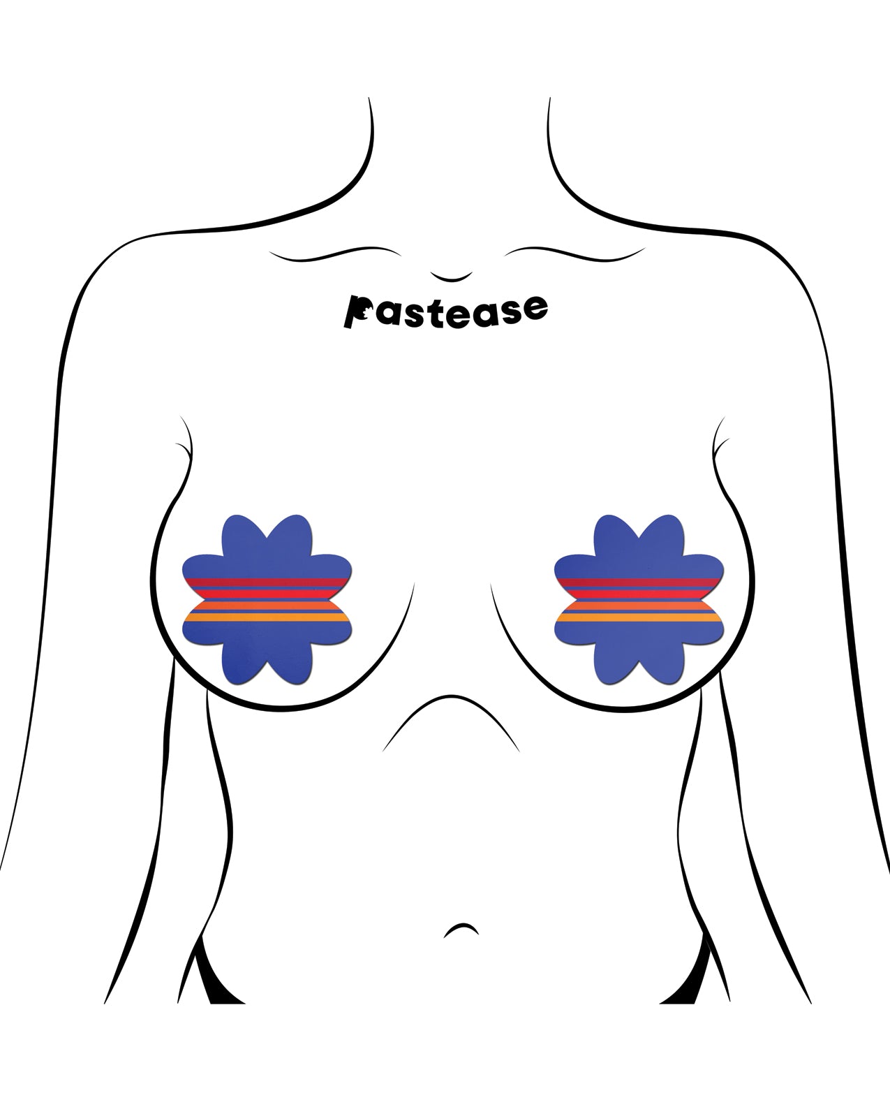 Pastease Vibrant Retro Petal - Blue O/S