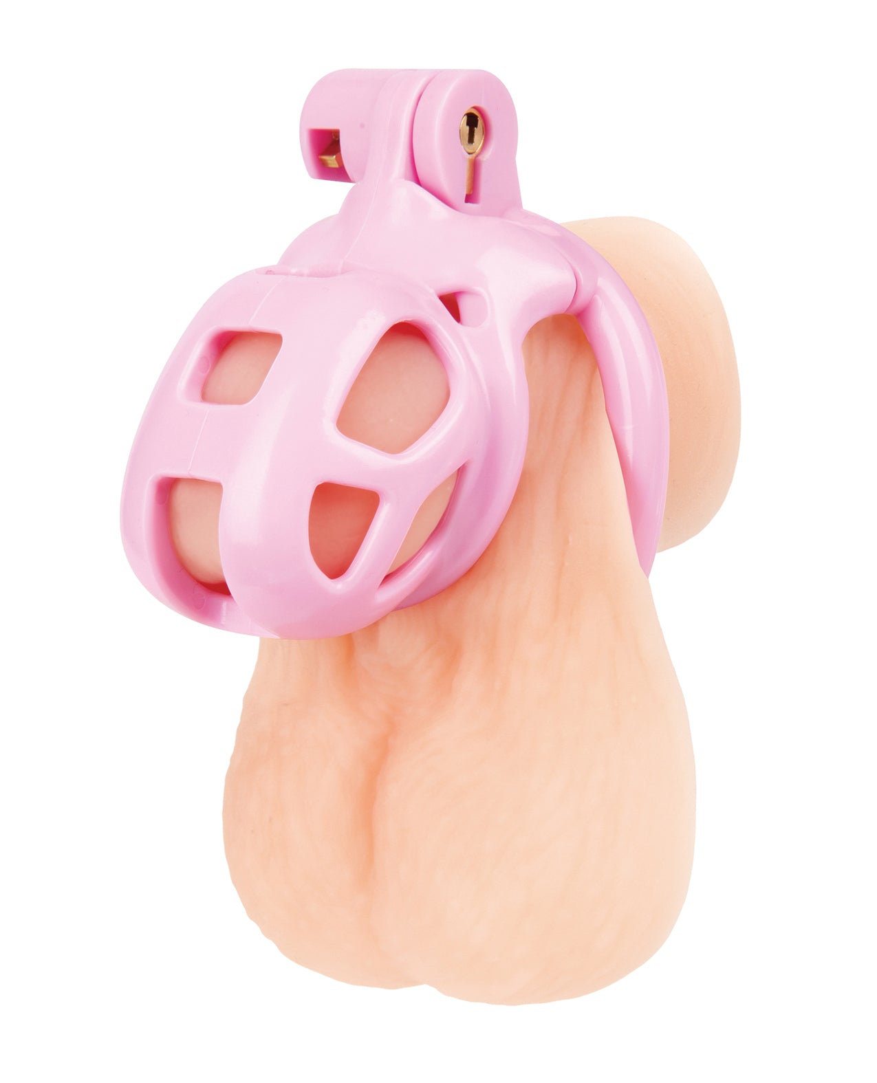 Small Pink Humiliation Acrylic Prisoner Cock Cage