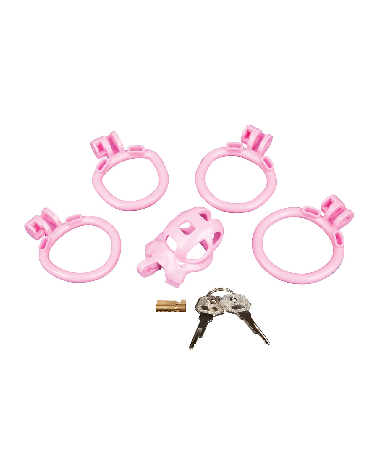 Small Pink Humiliation Acrylic Prisoner Cock Cage