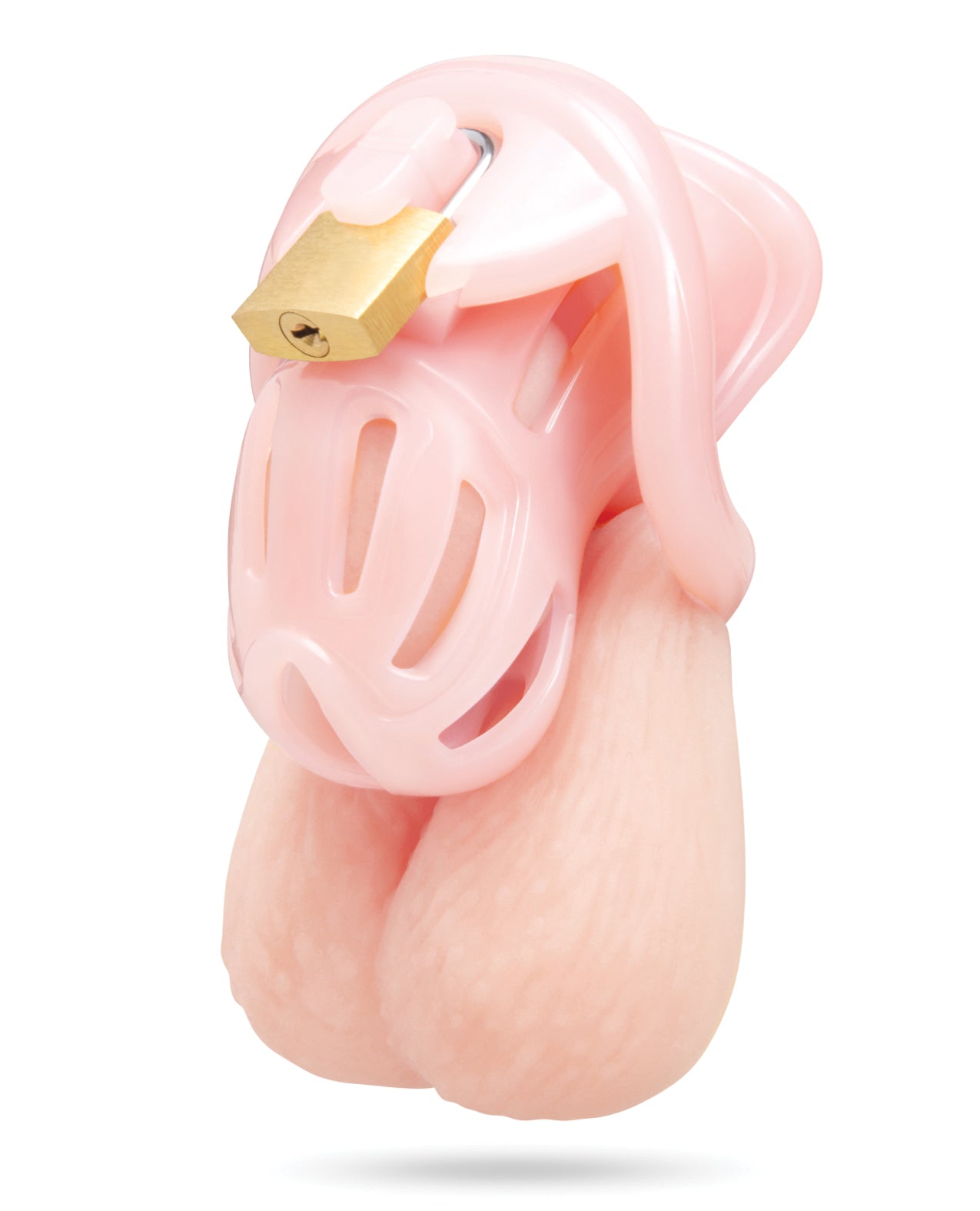 Degrading Bitchboy Pink Mini Cock Sissy Boy Chastity Cage