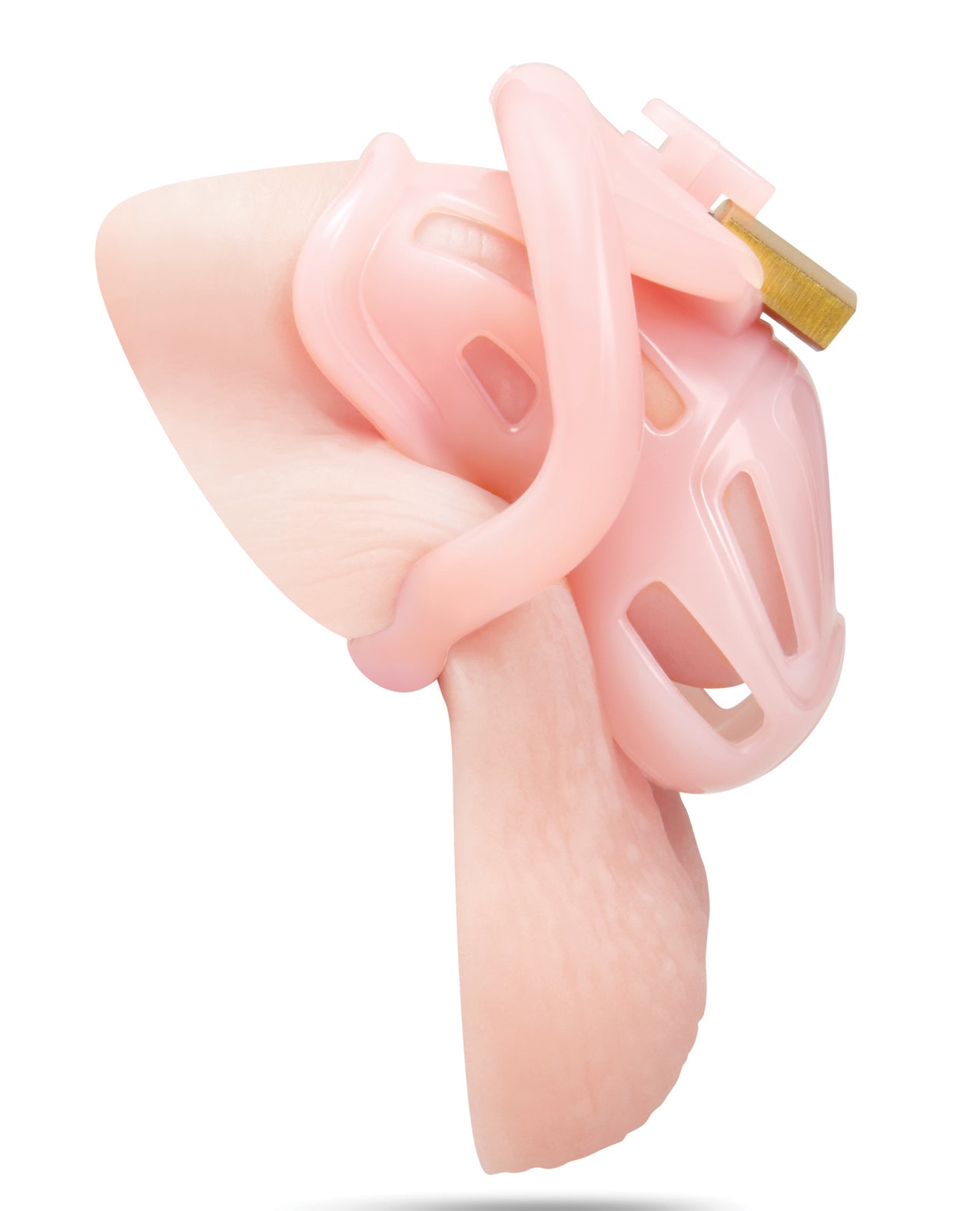 Degrading Bitchboy Pink Mini Cock Sissy Boy Chastity Cage