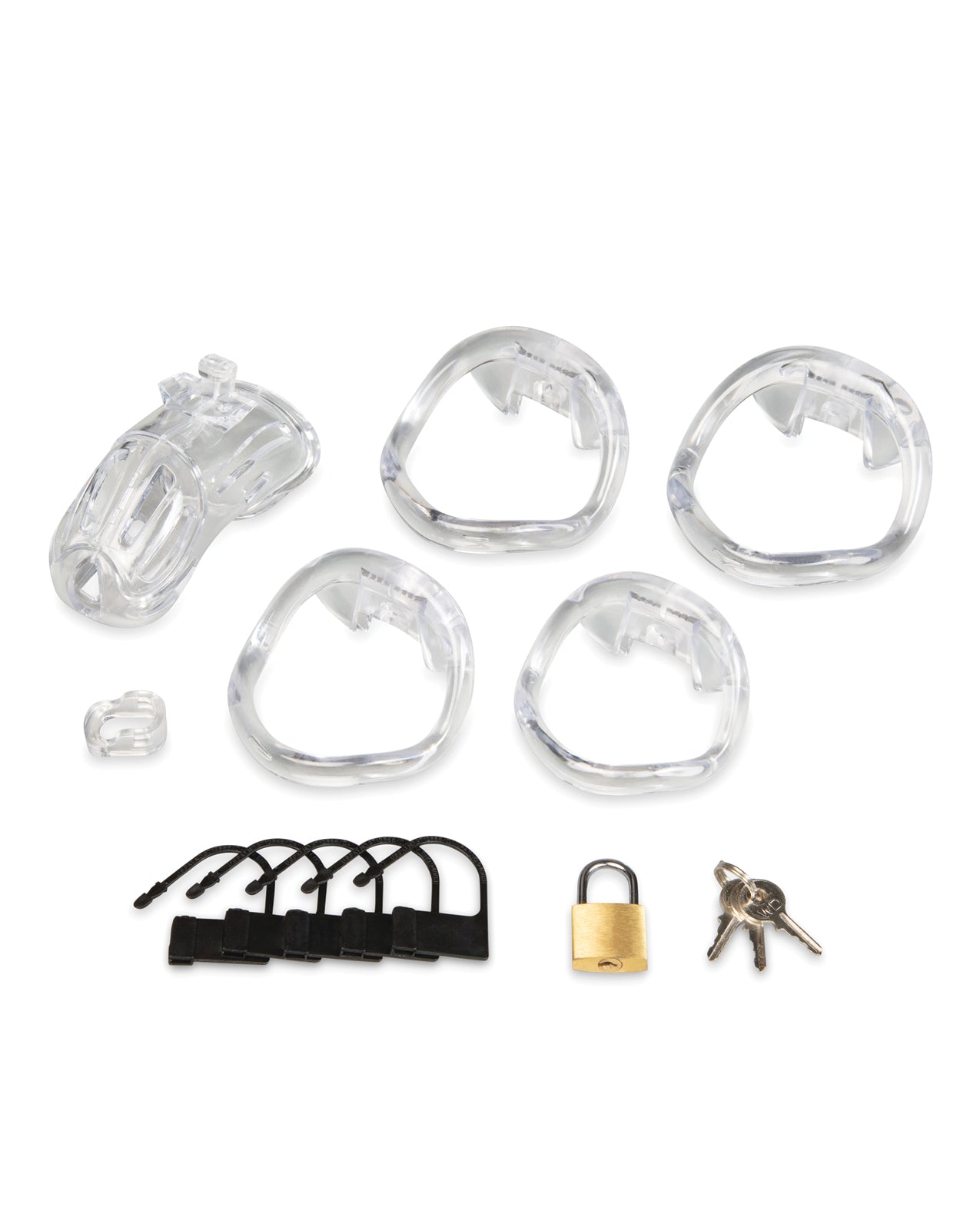 2" Acrylic See Thru Chastity Cock Cage
