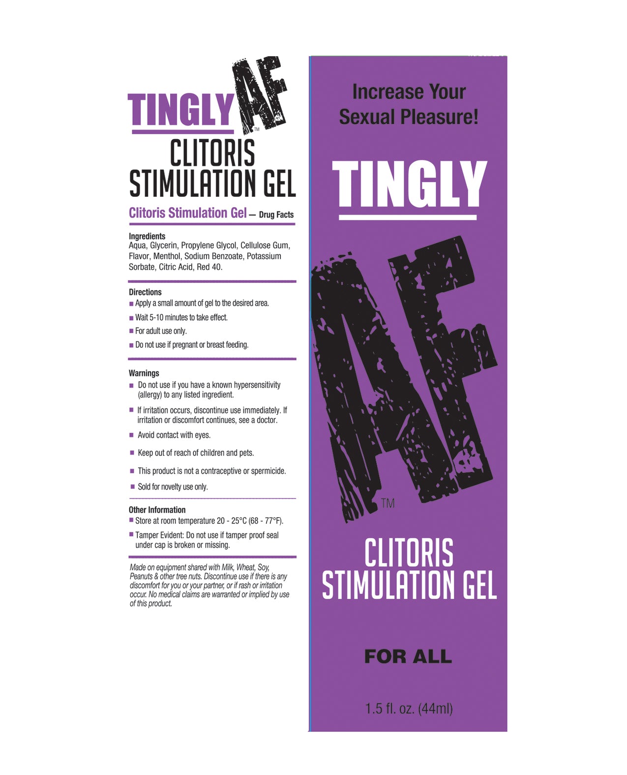 Tingly AF Clitoral Stimulation Gel - 1.5 oz