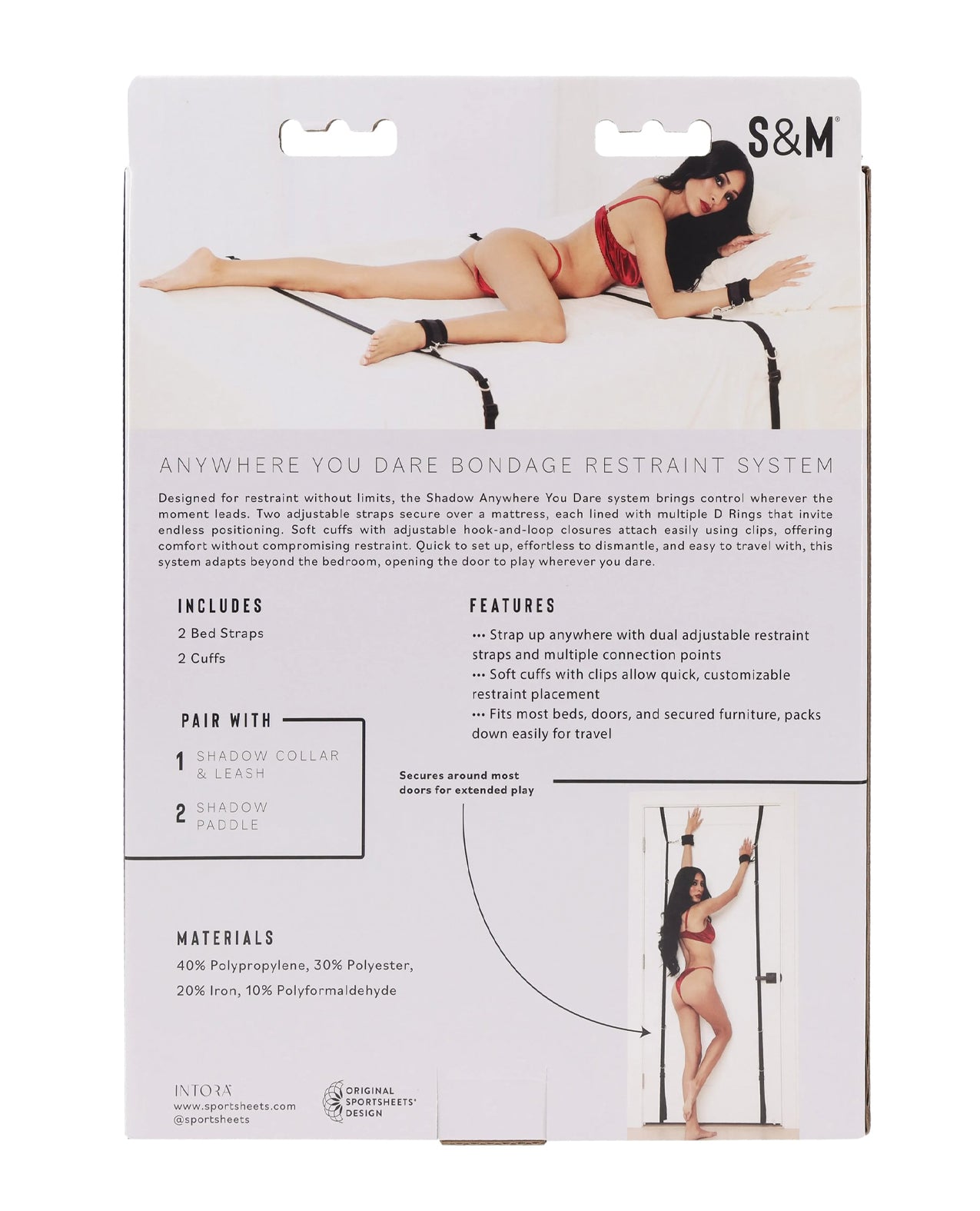 Sex & Mischief Anywhere You Dare Bondage Restraint System