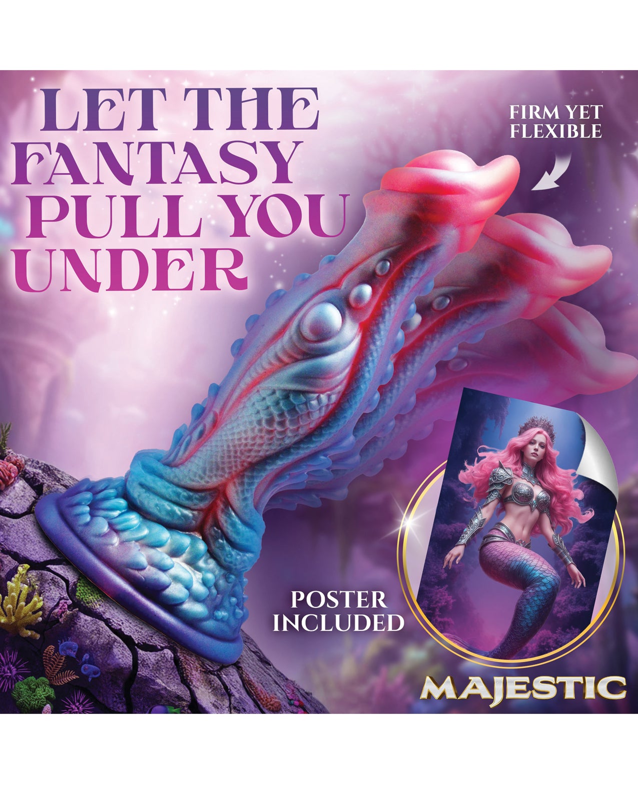 Majestic Delphine Mermaid Silicone Dildo