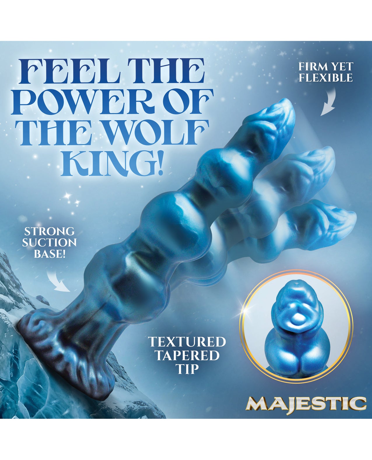 Majestic Auren Wolf King Silicone Dildo