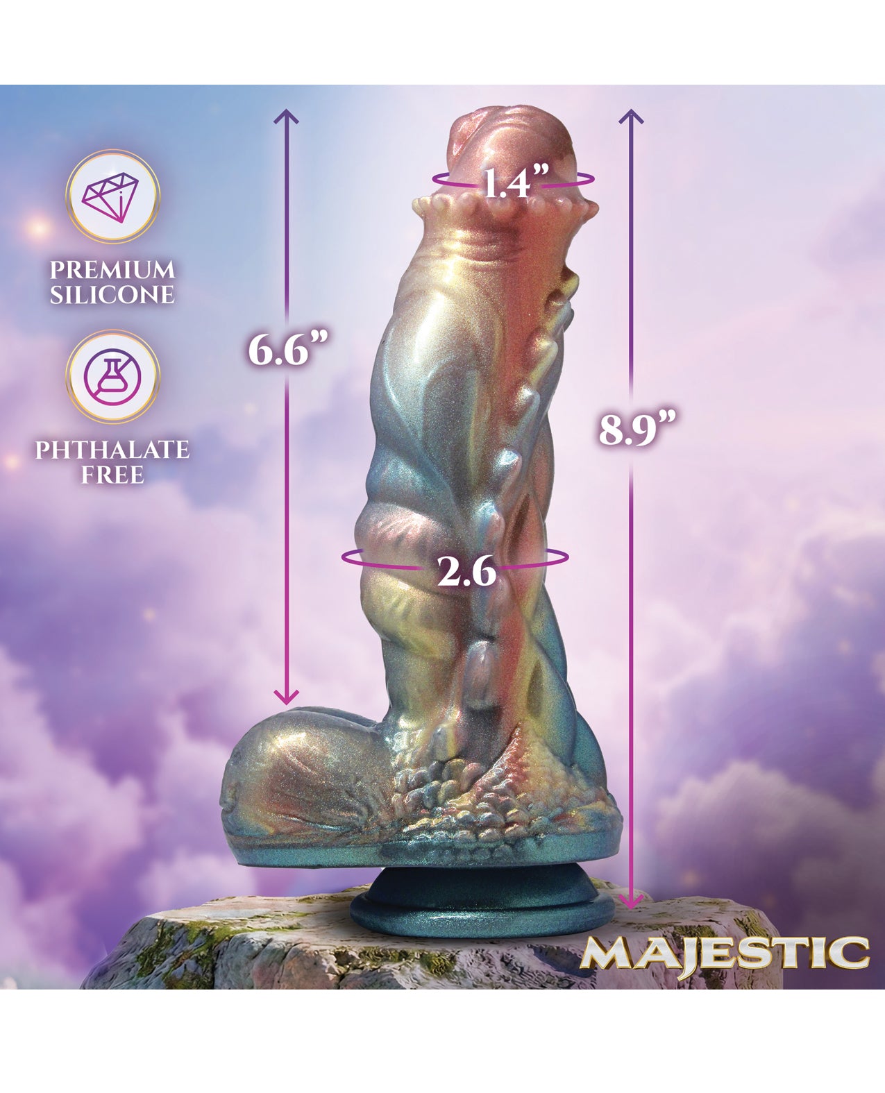 Majestic Seraphina Dragon Silicone Dildo