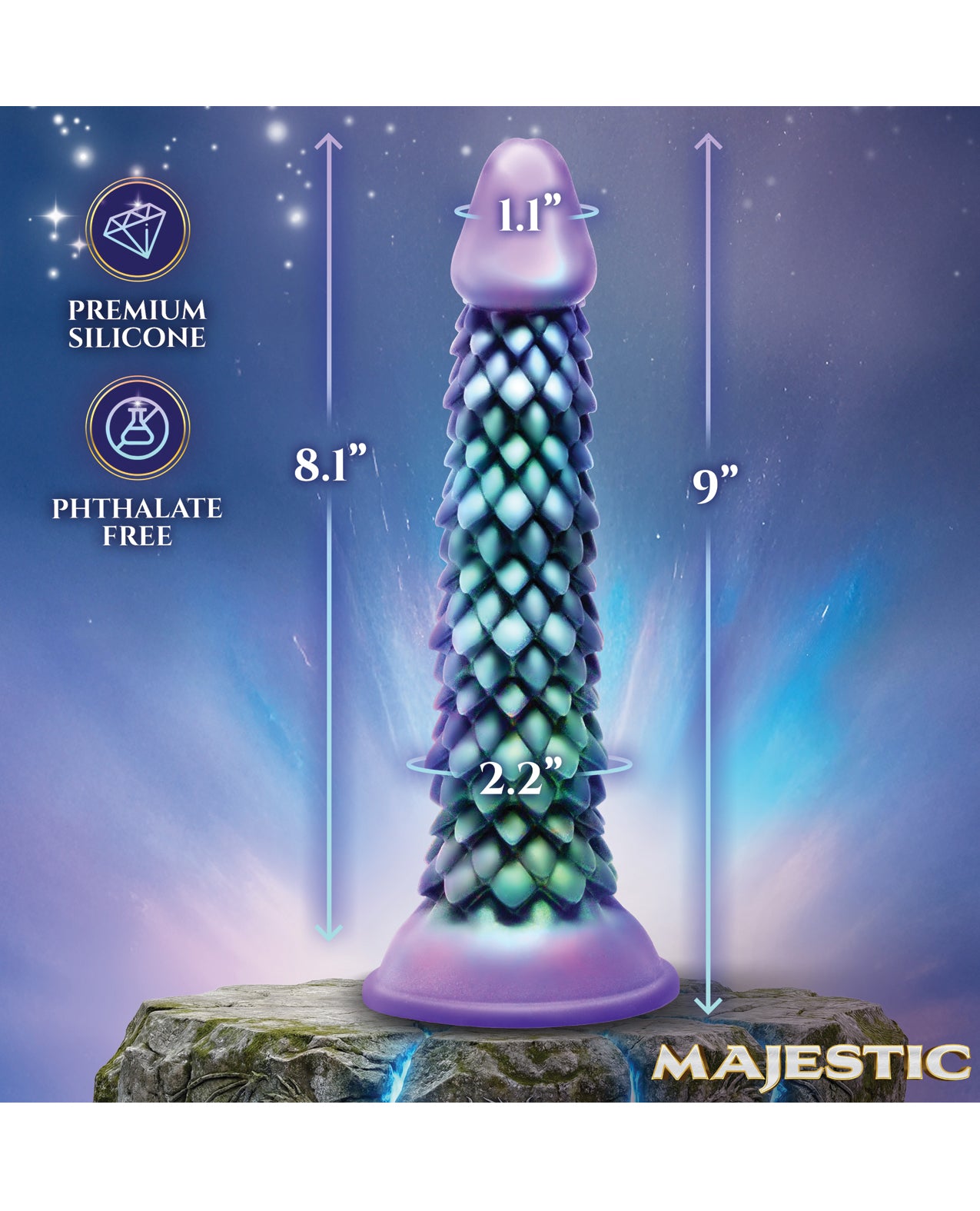 Majestic Eryndor Silicone Dildo