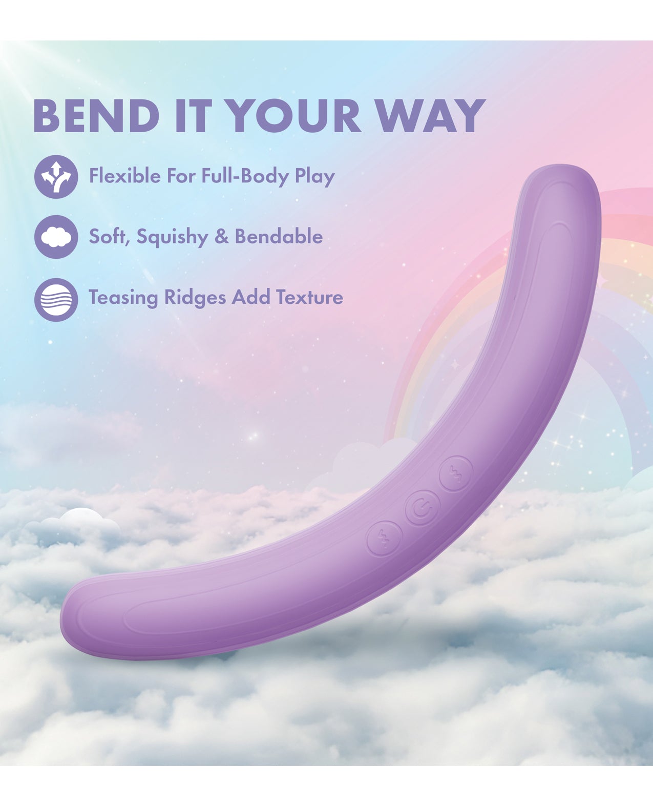 Play With Me Double Ended Vibrator - Purple