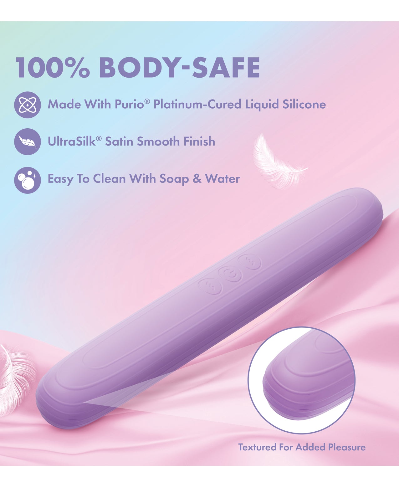 Play With Me Double Ended Vibrator - Purple