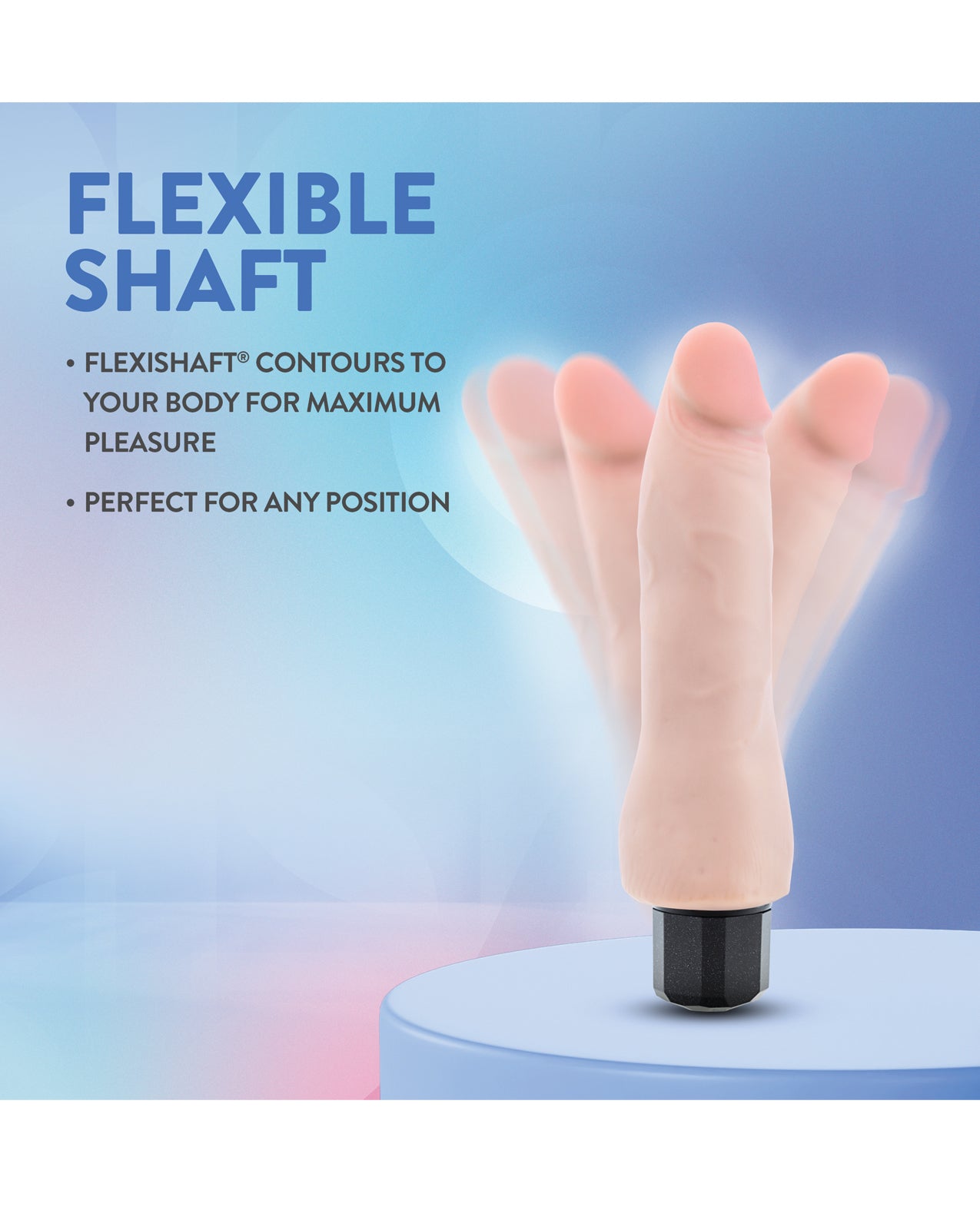 Blush Au Naturel 8.75" Vibrating Realistic G-Spot Dildo - Beige
