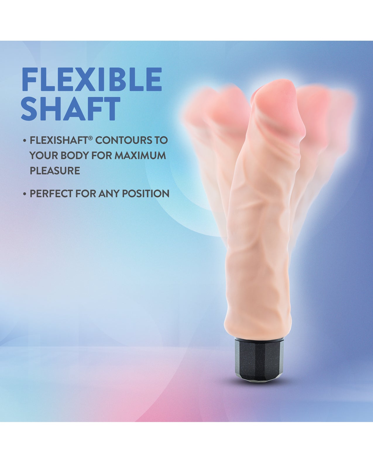 Blush Au Naturel 9" Big Easy Vibrating Realistic G-Spot Dildo - Beige
