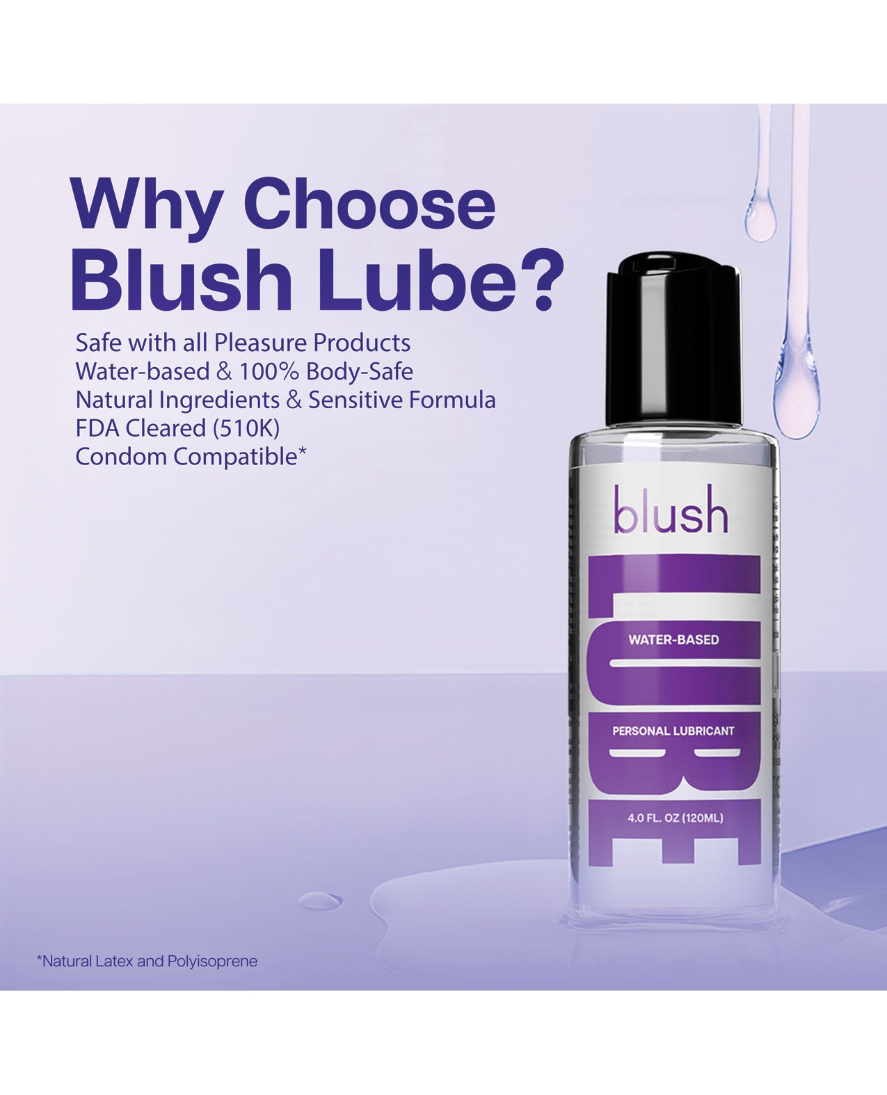 Blush Water Based Lube - 4 oz
