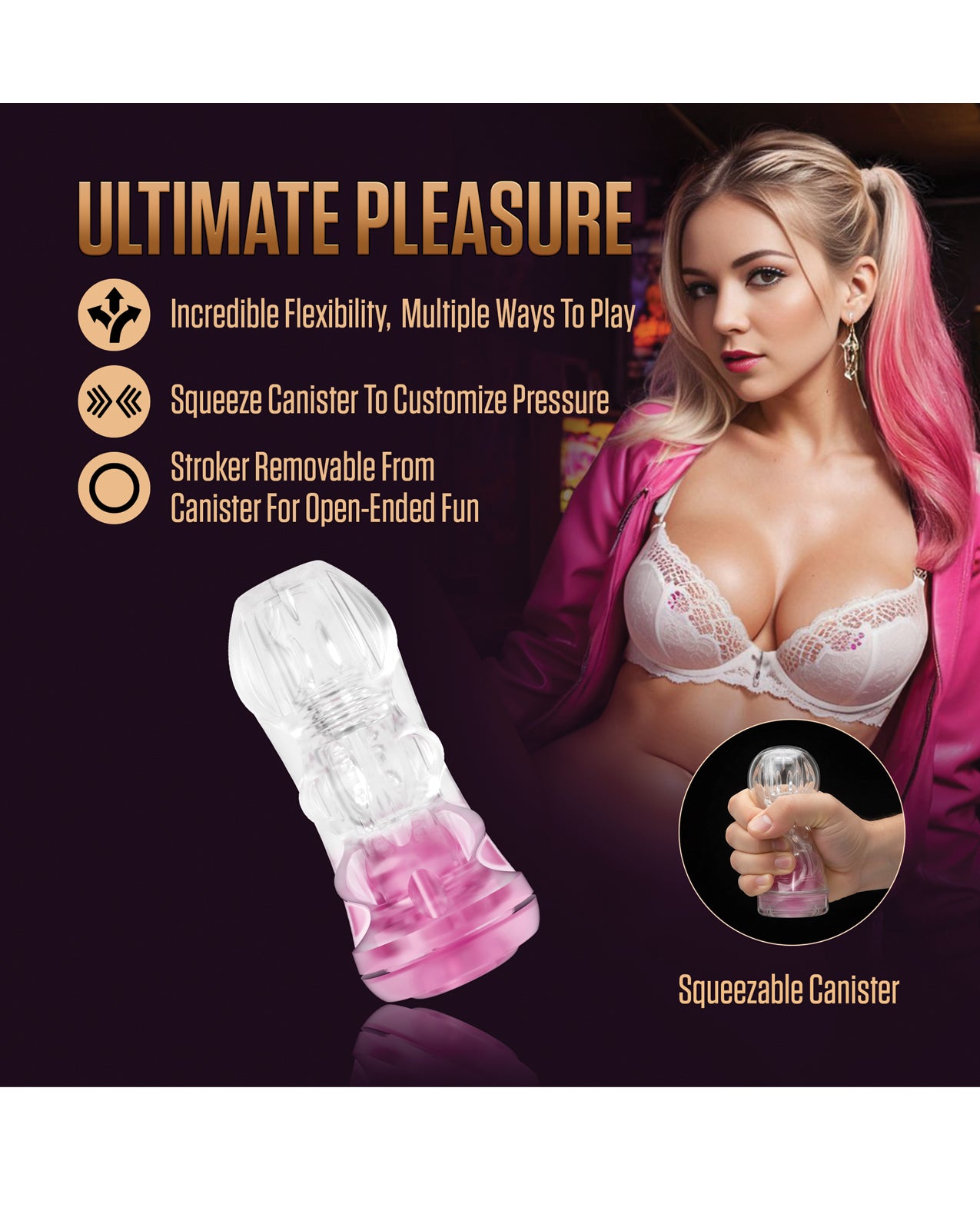 Blush EnLust Pink Pussy Stroker - Candice