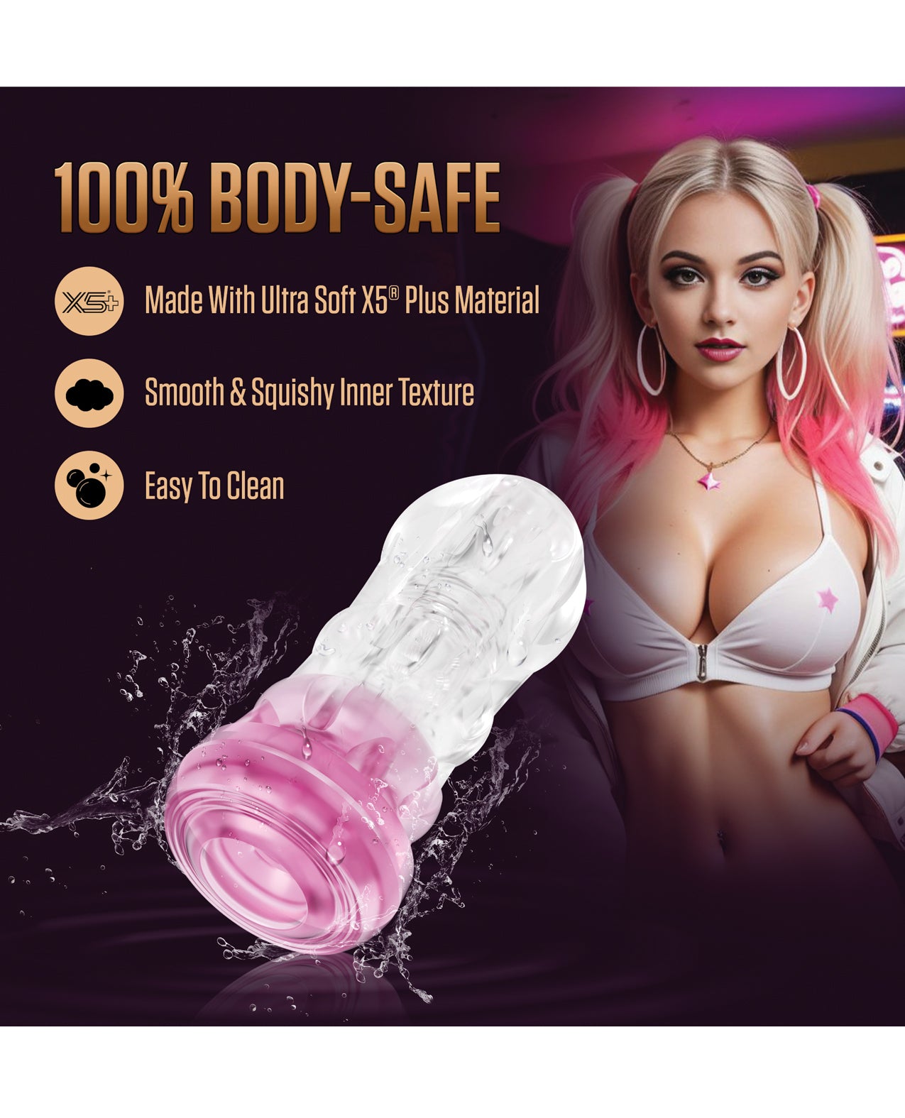 Blush EnLust Pink Pussy Stroker - Candice