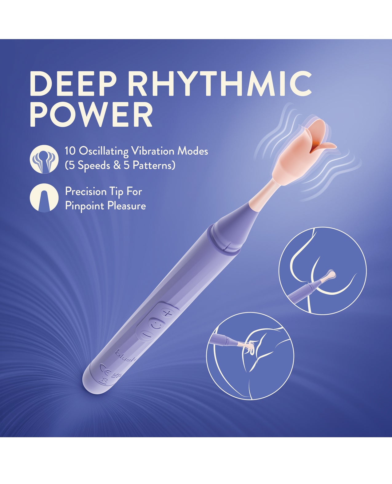 Blush Juno Oscillating Wand - Purple