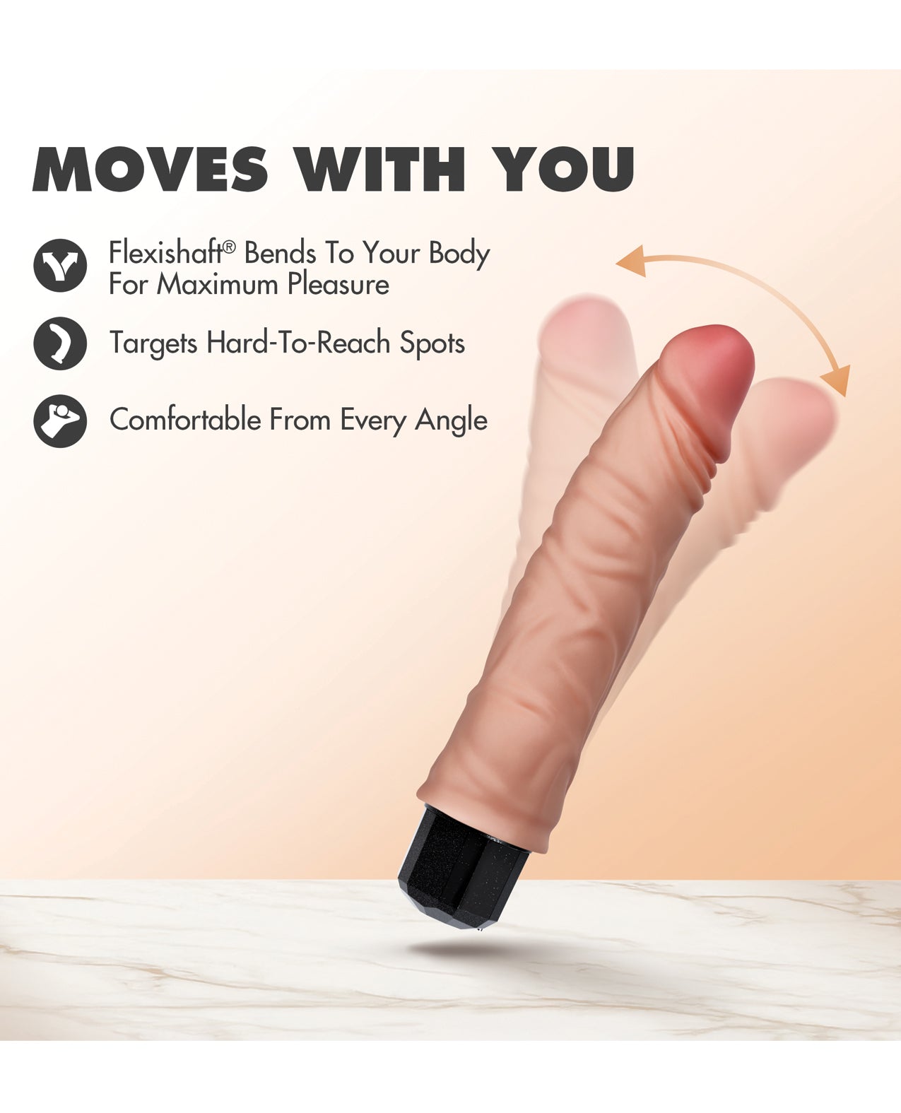 Blush Dr. Skin Dr. Hunt 8.75" Vibrating Dildo - Beige