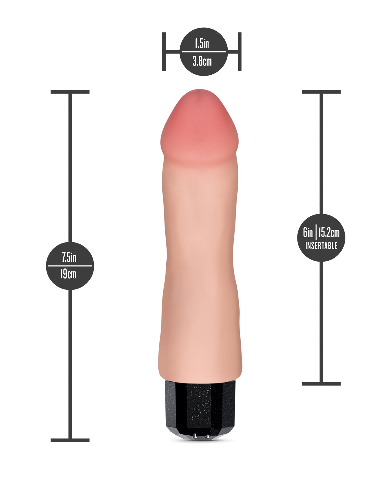 Blush Dr. Skin Dr. Avery 7.5" Dildo
