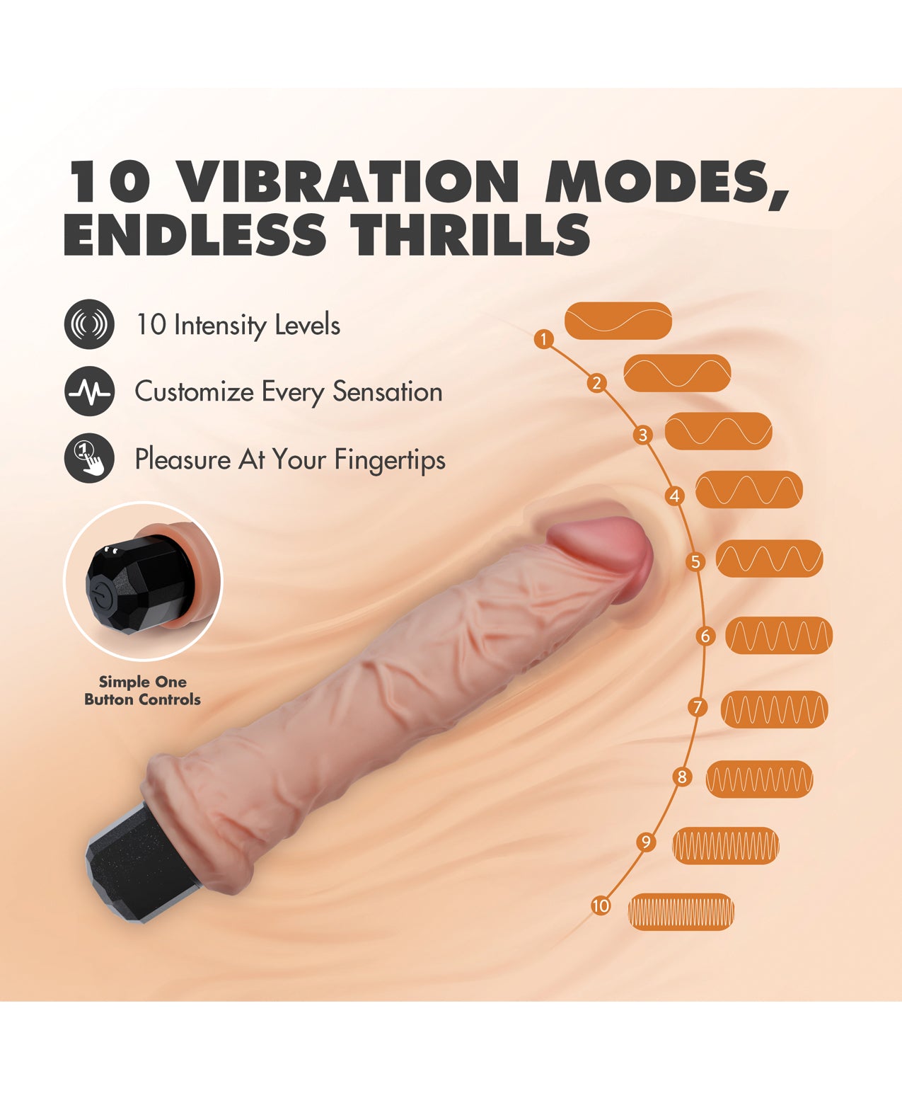 Blush Dr. Skin Dr. Webber 9.75" Vibrating Dildo