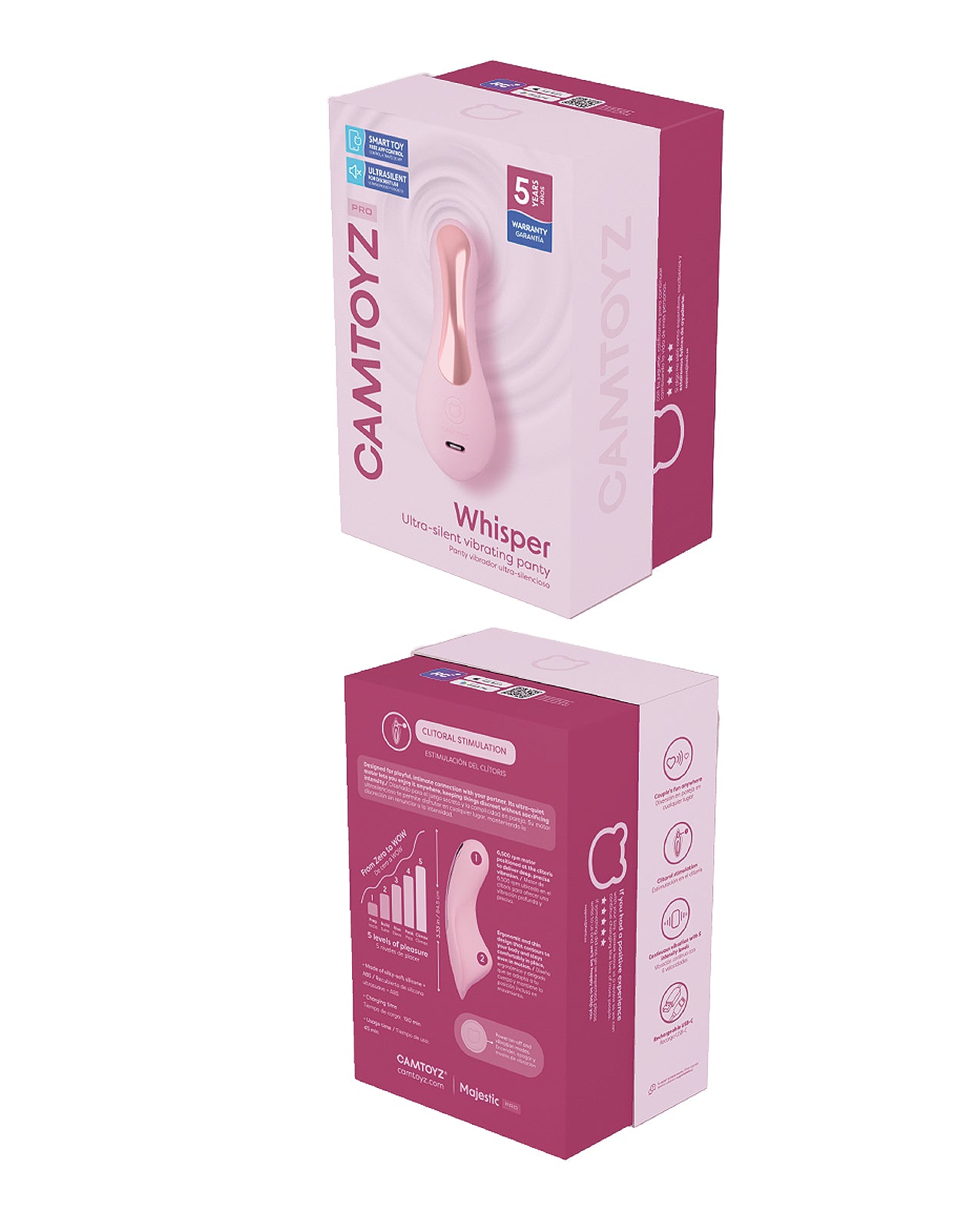 Camtoyz Pro Whisper Panty Vibe - Pink