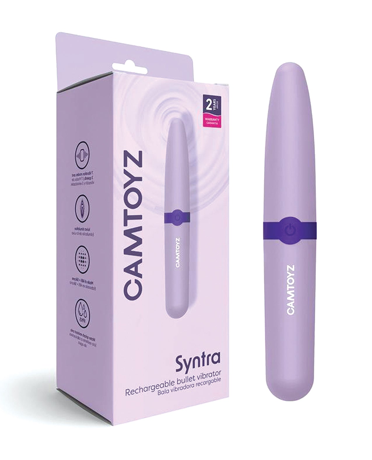 Camtoyz Syntra Rechargeable Bullet - Purple