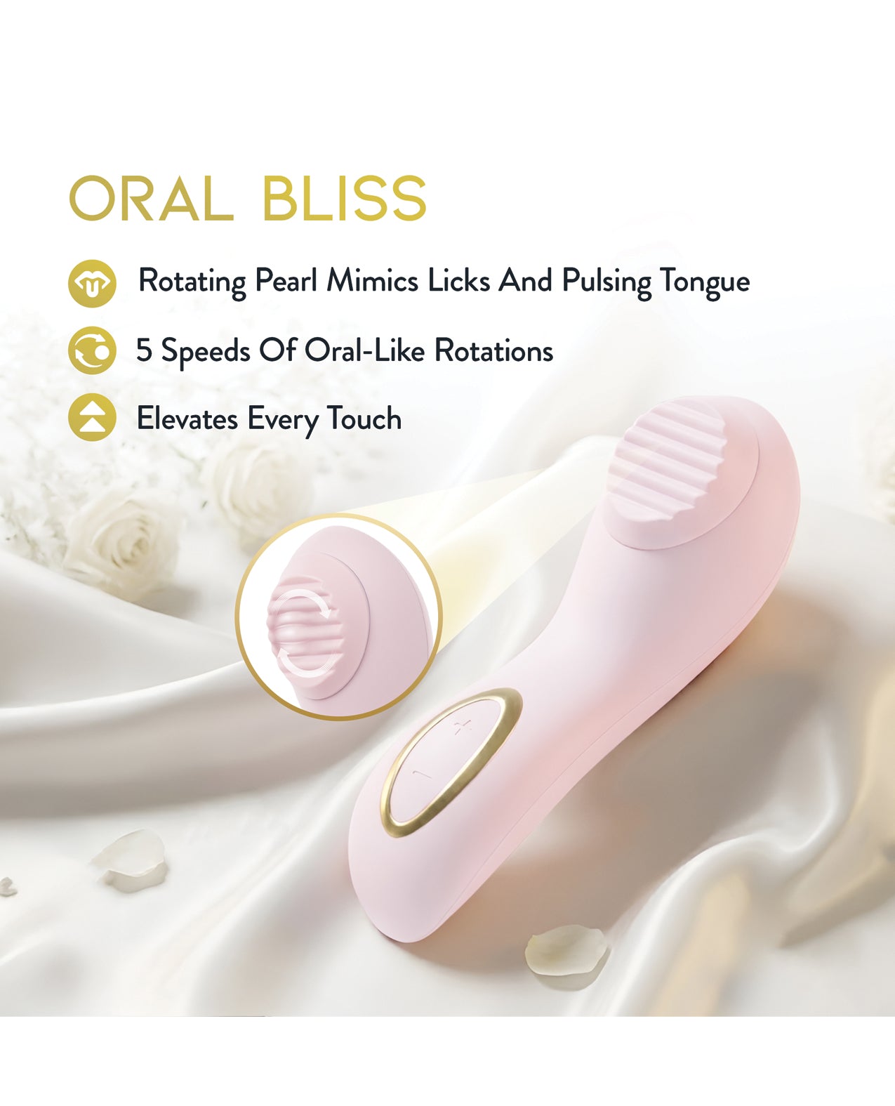 Blush Dahlia Rotating Stimulating Personal Massager - Pink