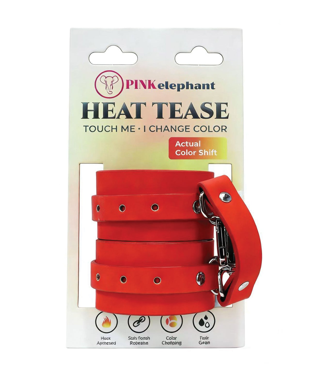 Heat Tease Cuffs - Red/Yellow