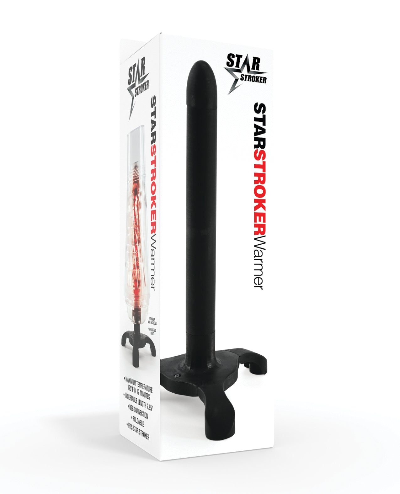 Star Stroker Warming Wand - Black